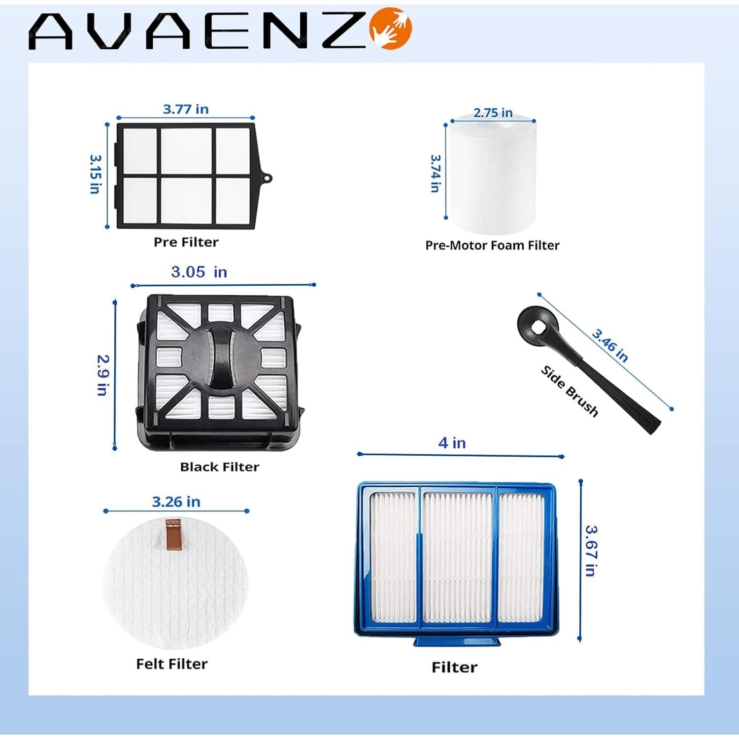 Accesorios para Aspiradora Shark R101AE Filtros y Cepillos