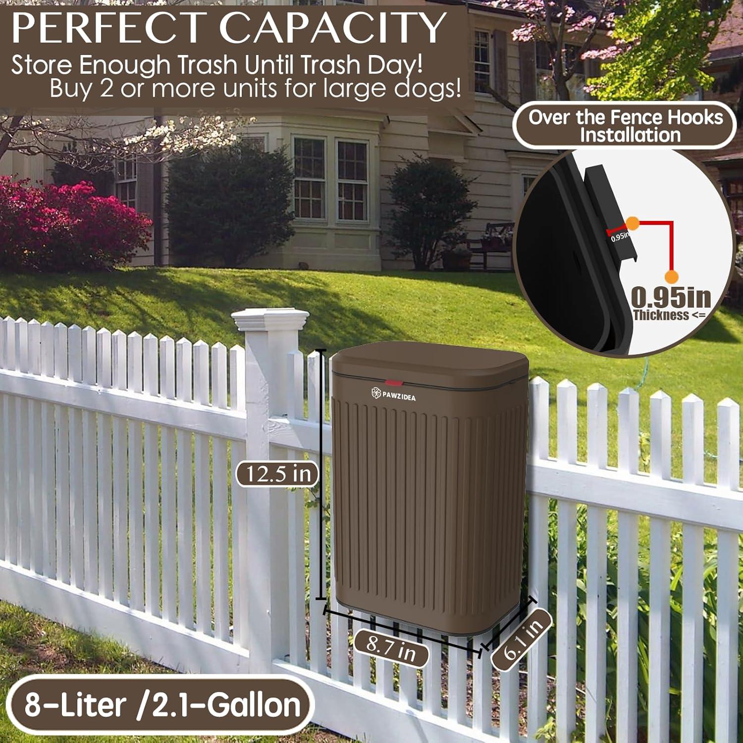 Basurero de Pared PAWZIDEA 2.1 Galones para Mascotas