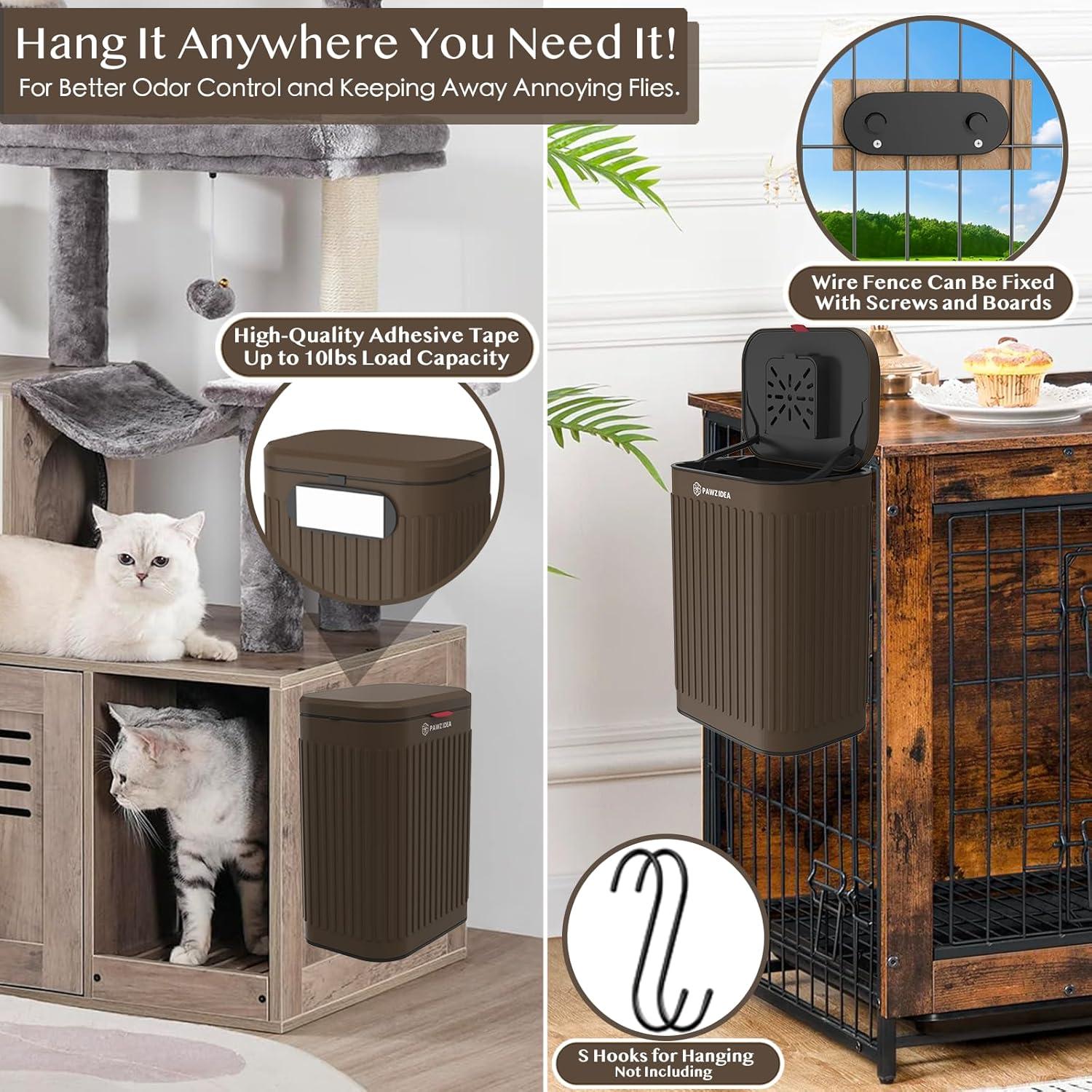 Basurero de Pared PAWZIDEA 2.1 Galones para Mascotas