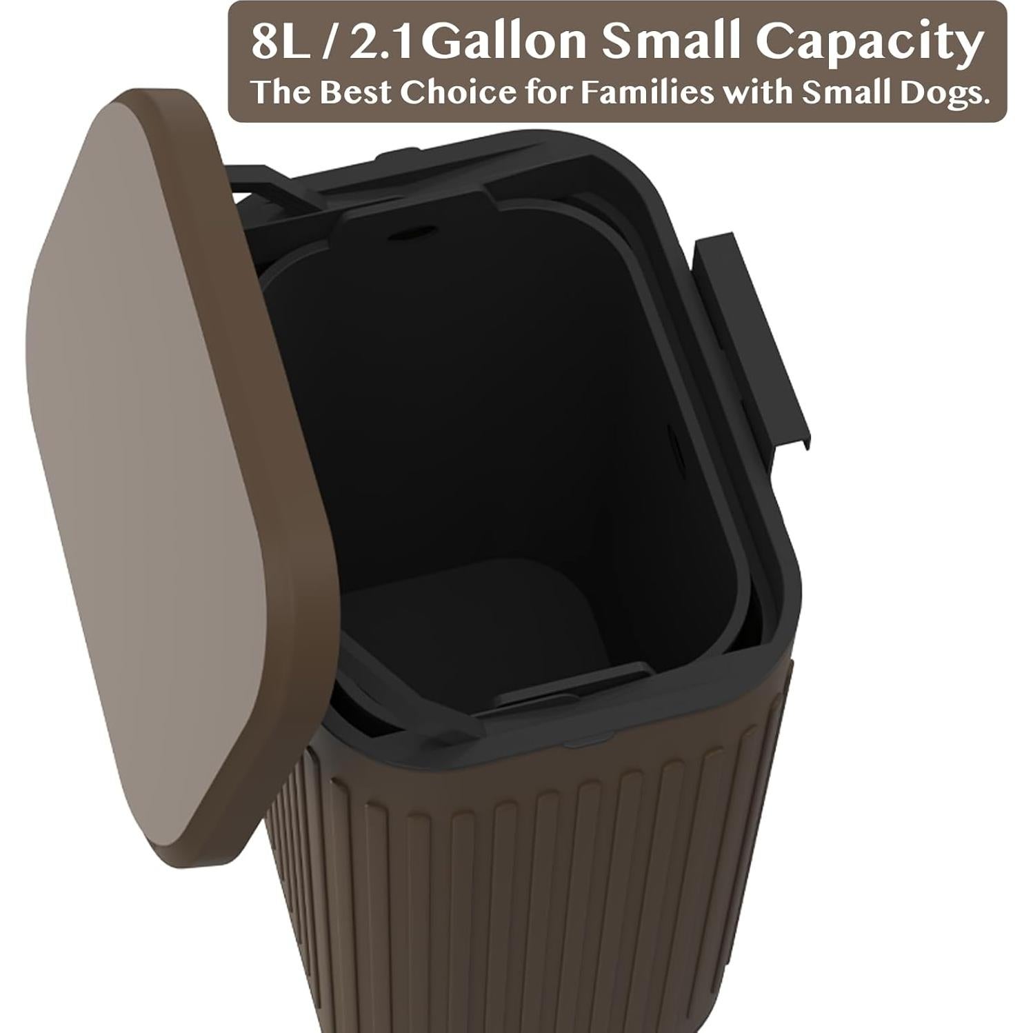 Basurero de Pared PAWZIDEA 2.1 Galones para Mascotas