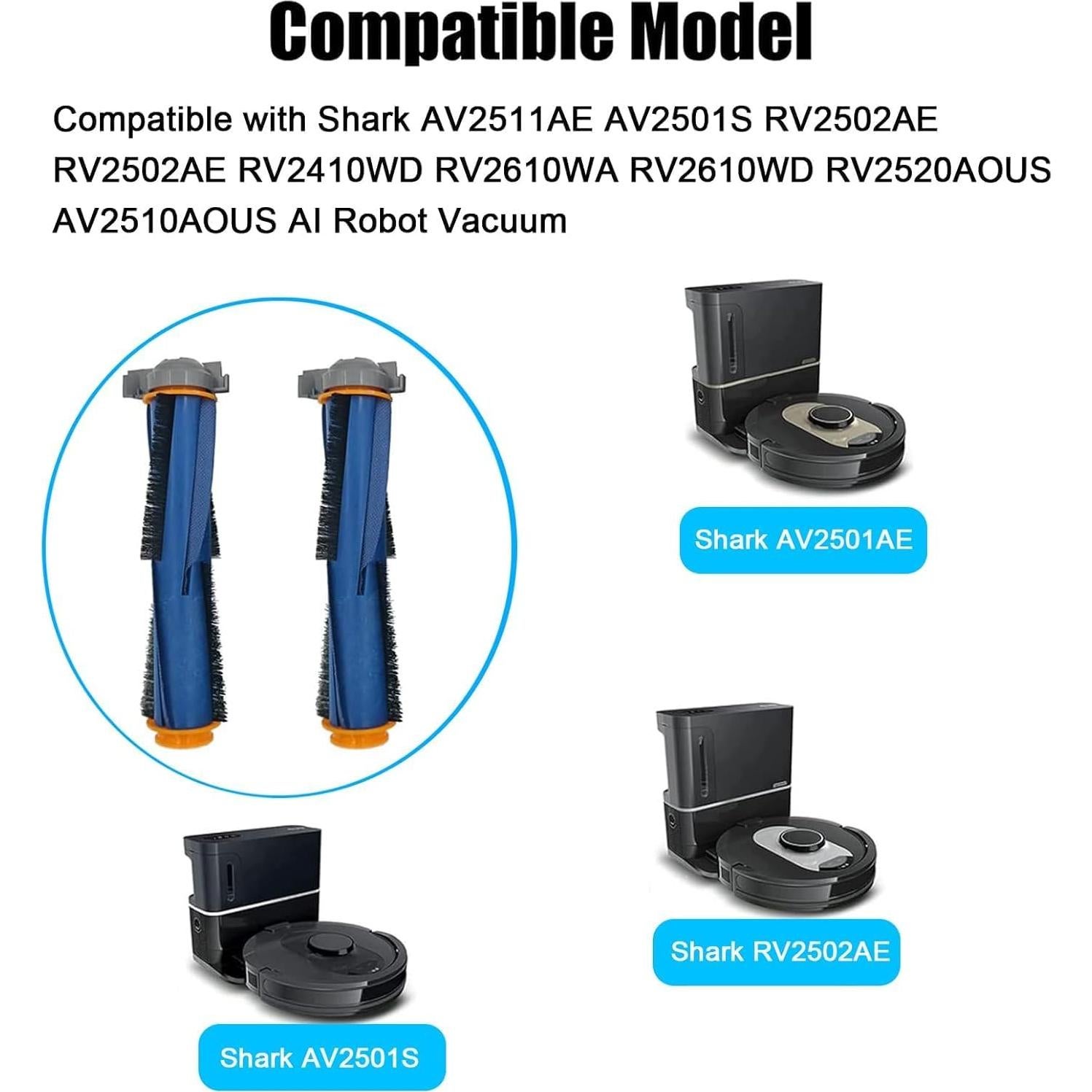Cepillo Rodante Shark AI AV2501S RV2502AE 2 Piezas Repuesto