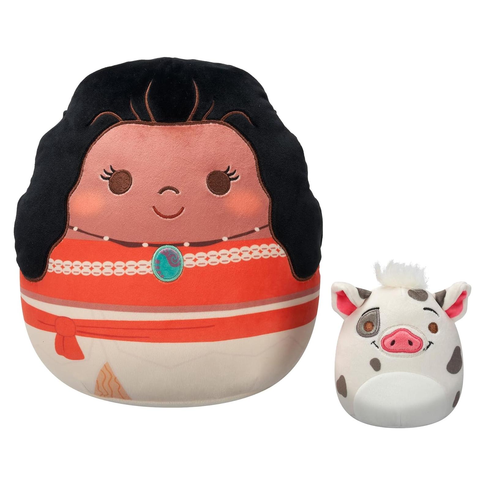 Pack de 2 Peluches Squishmallows Disney Pua y Moana 25.4cm
