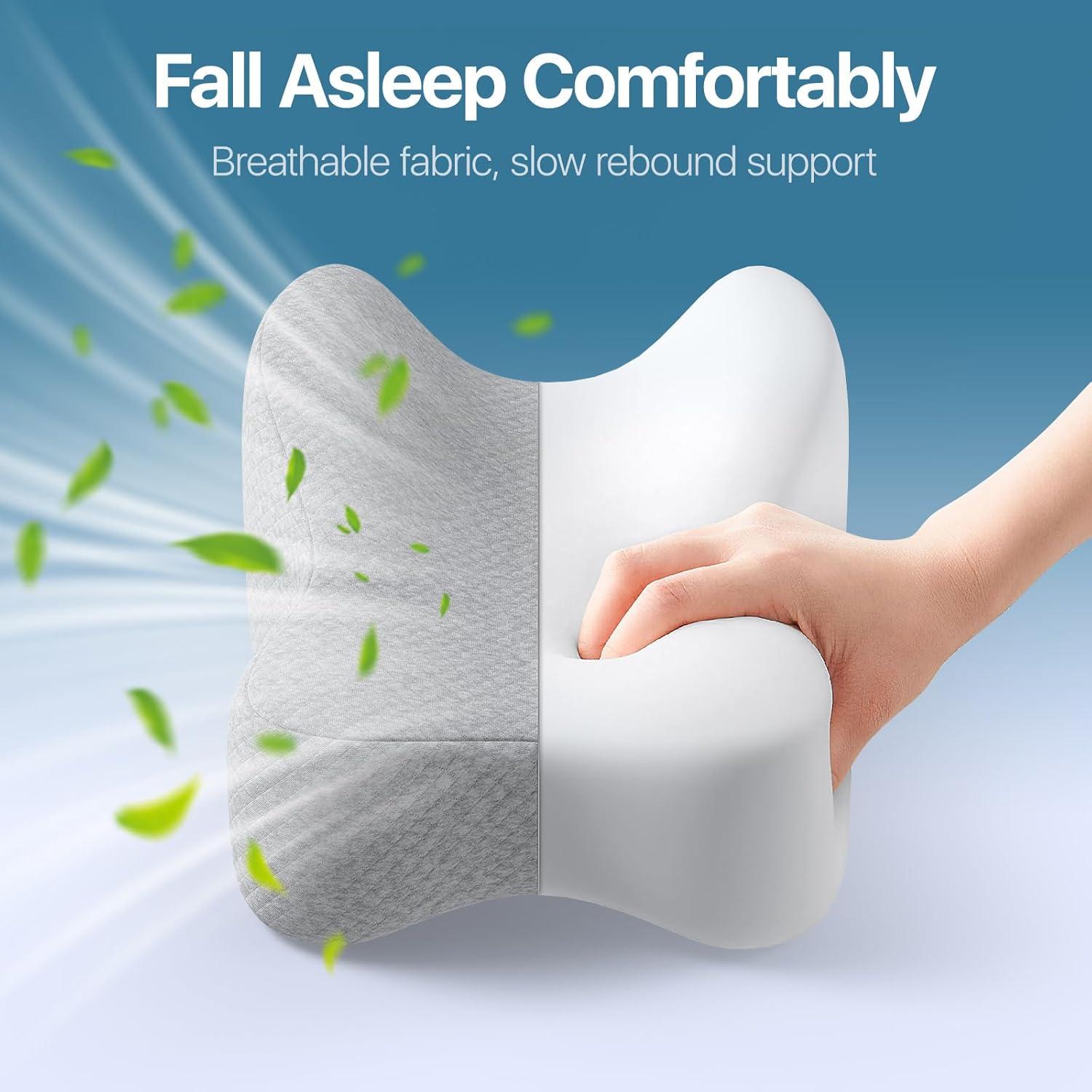 Almohada de Rodilla CKLCKL KP-Pro Espuma Viscoelástica Gris