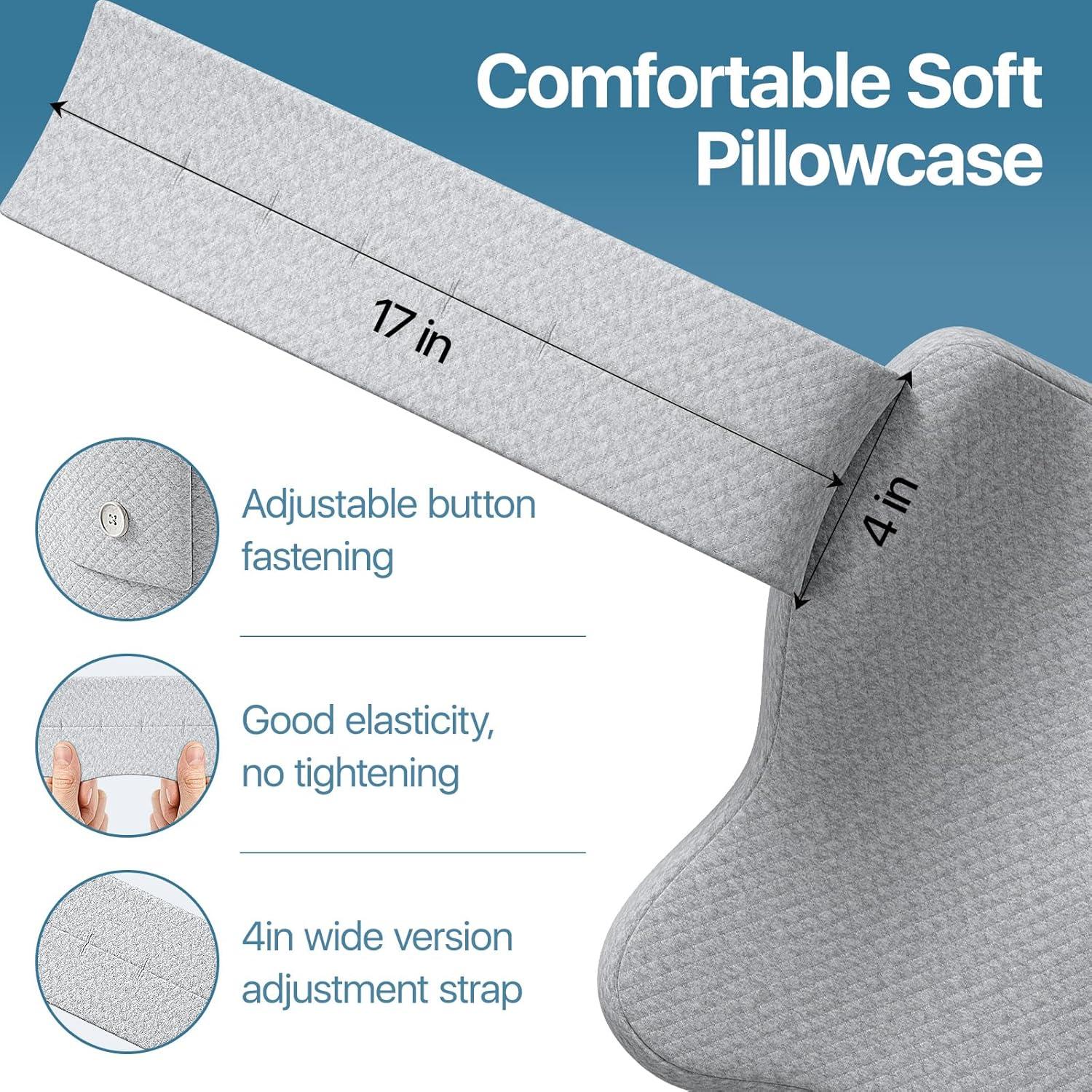 Almohada de Rodilla CKLCKL KP-Pro Espuma Viscoelástica Gris