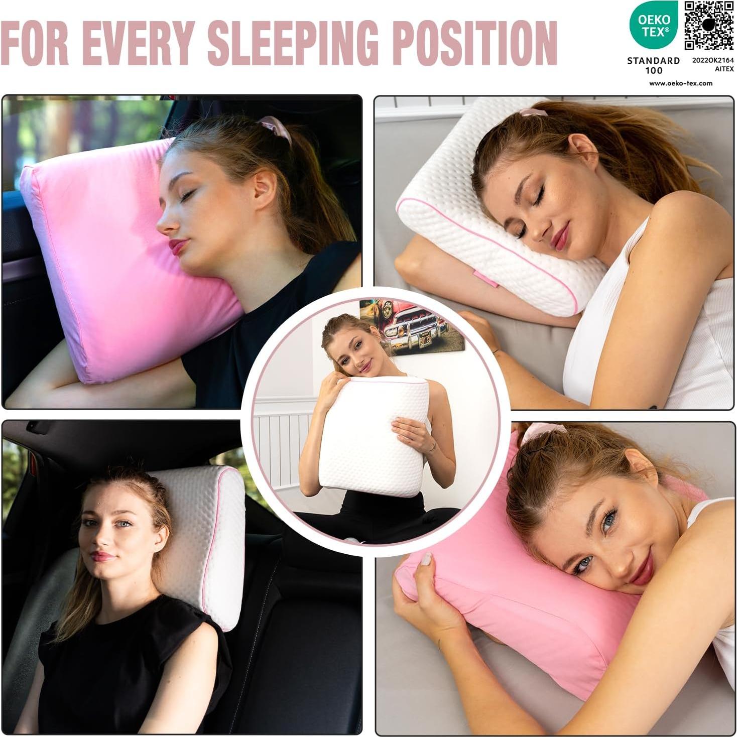 Almohada de Viaje Alkamto Espuma Viscoelástica 34.8x30 cm