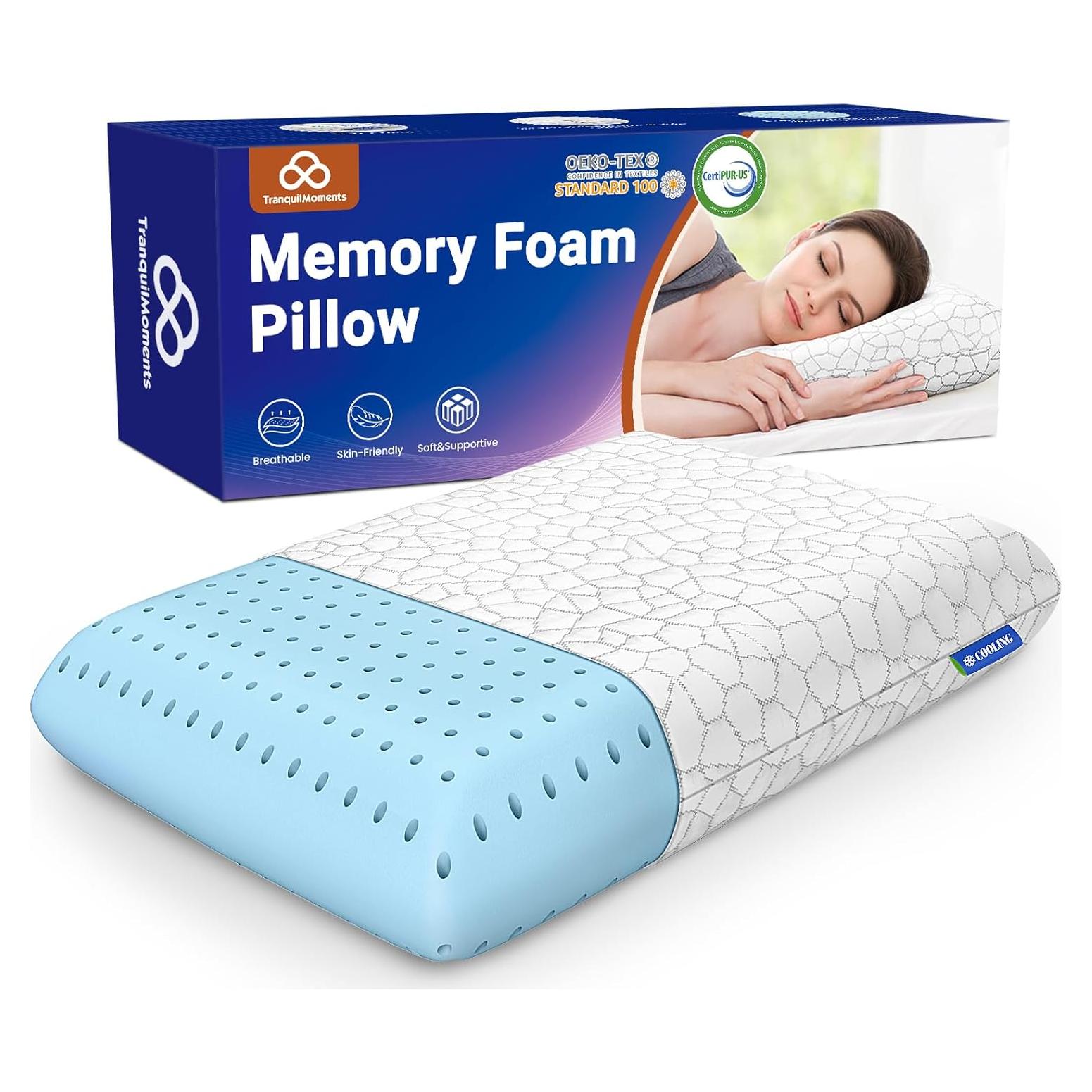 Almohada de Cama TranquilMoments Espuma Memoria Refrigerante 66.5x41.4cm