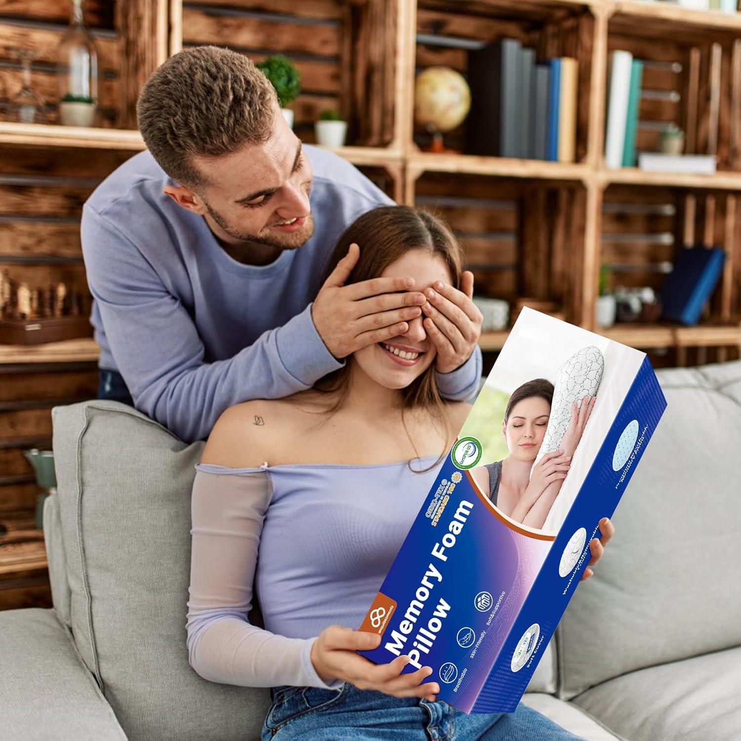 Almohada de Cama TranquilMoments Espuma Memoria Refrigerante 66.5x41.4cm