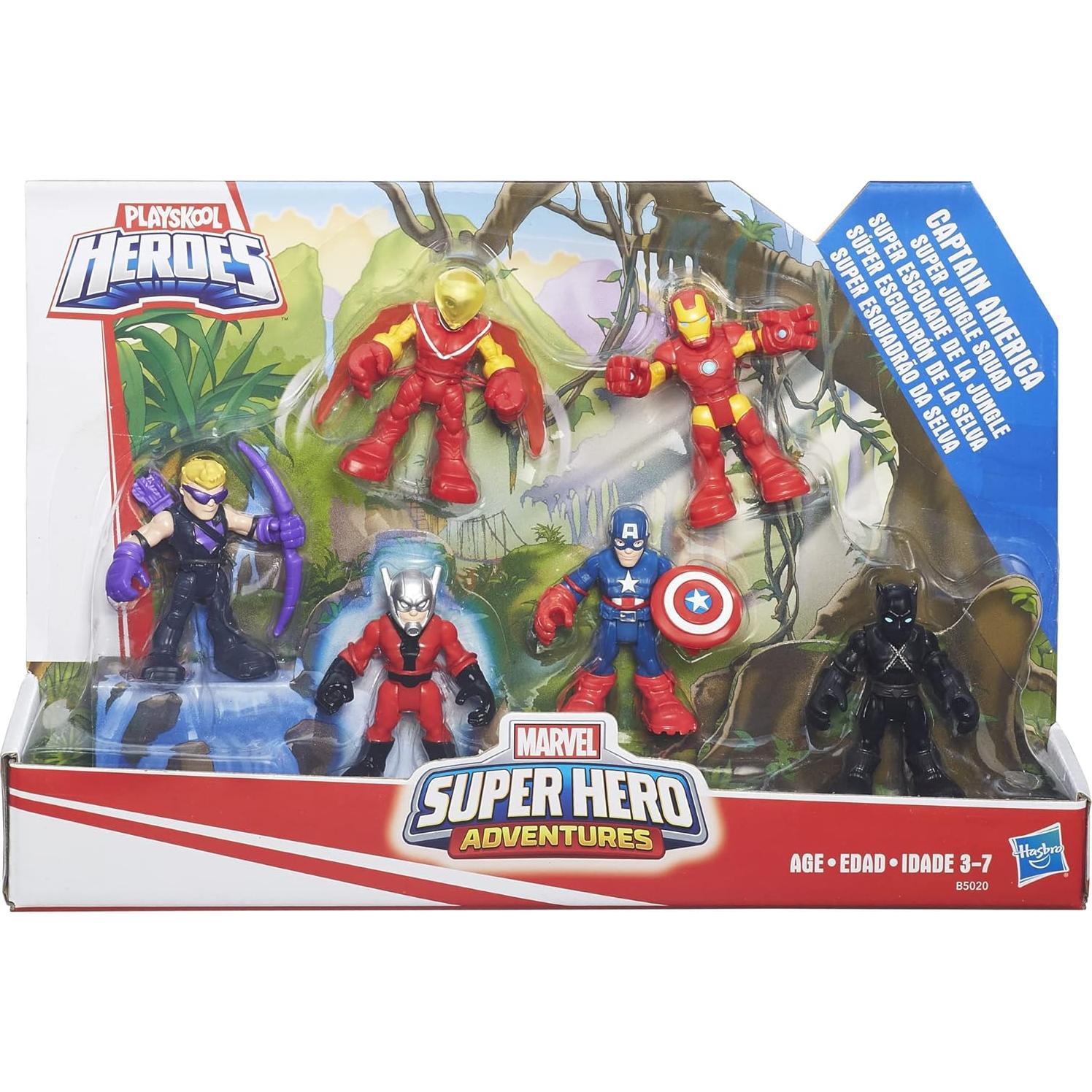 Figuras de Acción Marvel Capitán América Super Escuadrón 6 Piezas