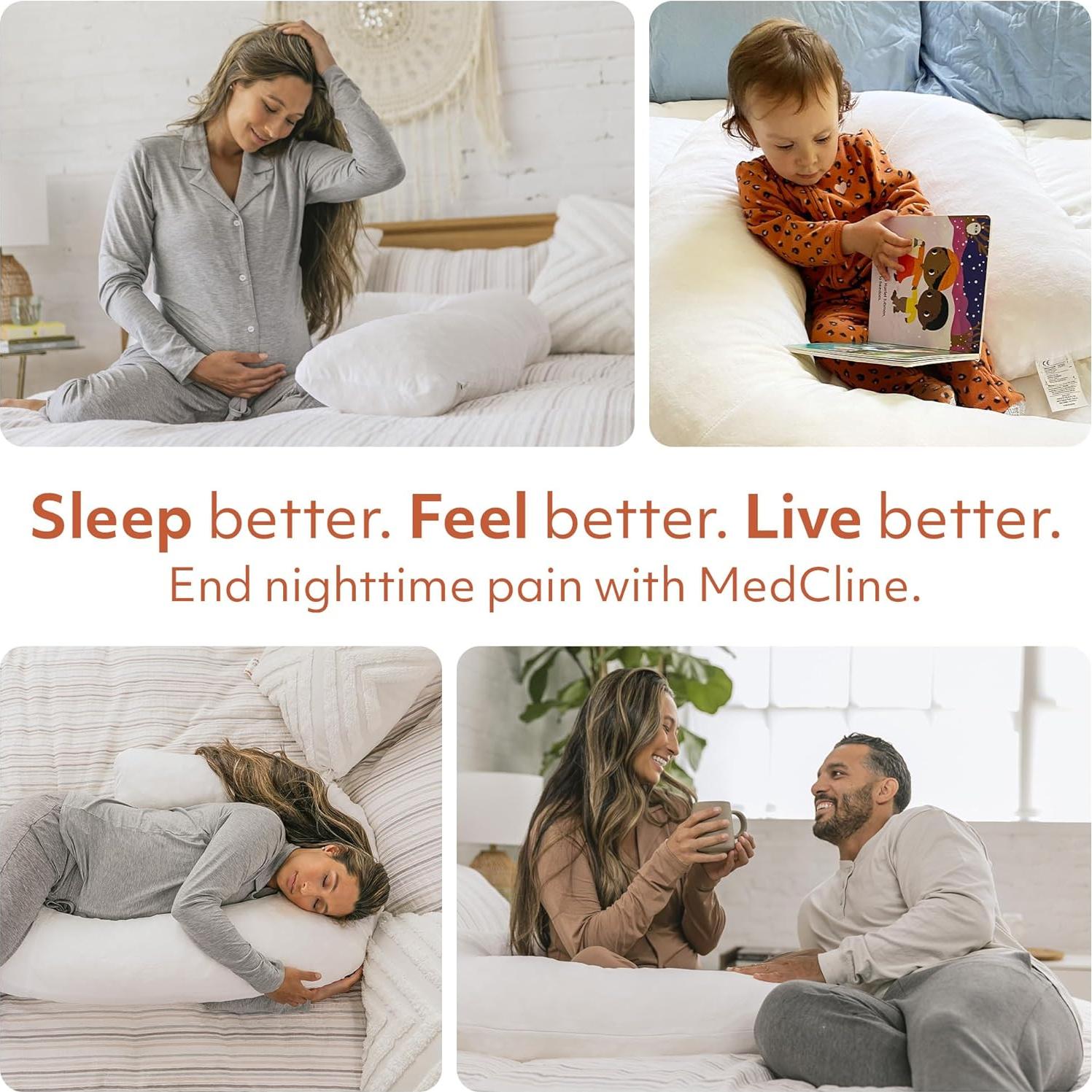 Almohada Corporal MedCline de Espuma Viscoelástica 127x56cm