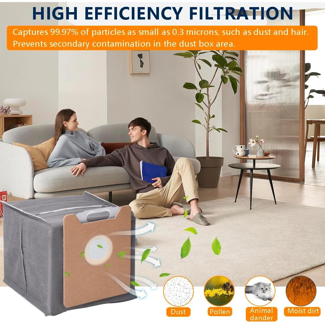 14 Piezas Bolsas Desechables Eufy G35+ G40 3L Bluearks