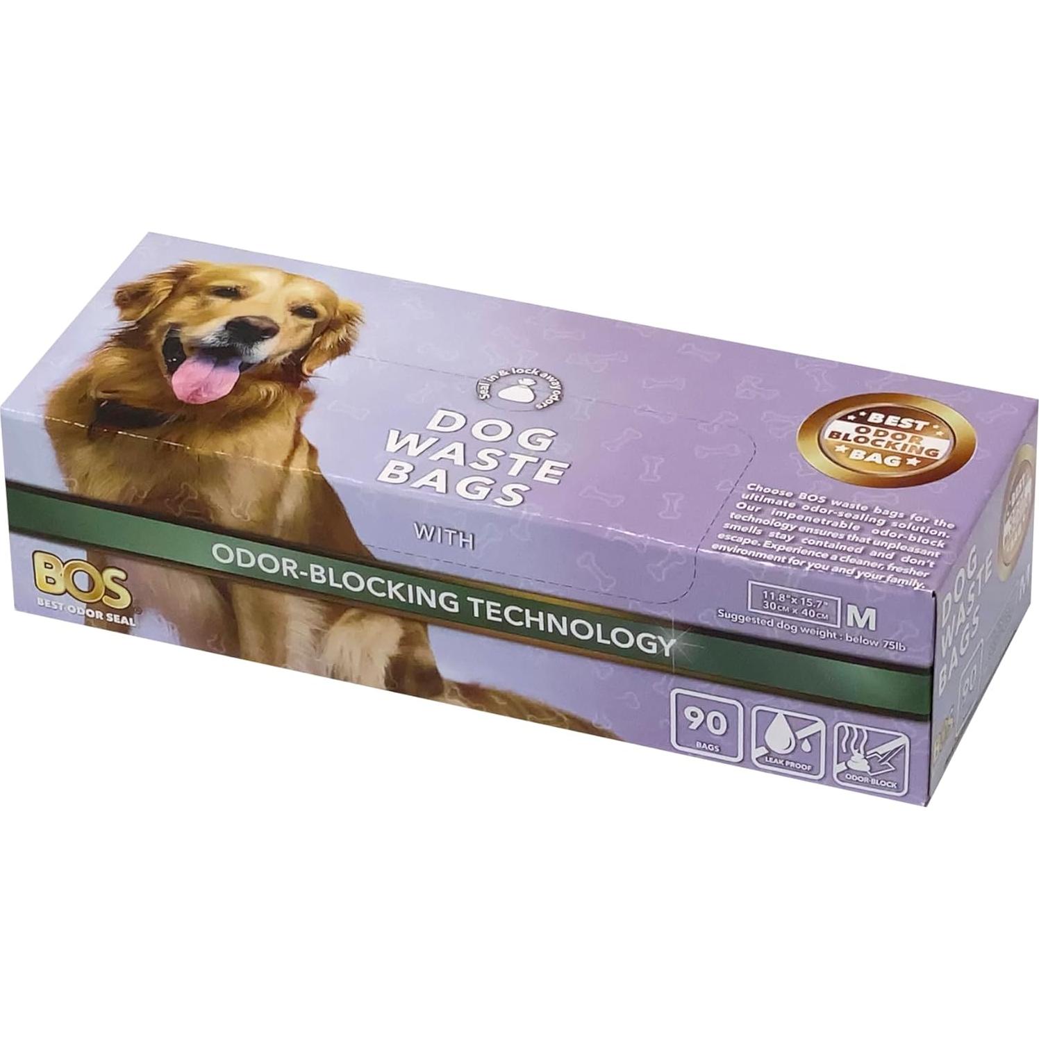 Bolsas para Desechos de Perros BOS - Sin Olores - 90 Pzas