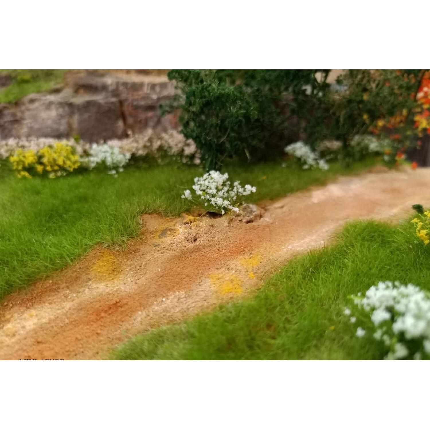 60 Pcs Mini Flores Autoadhesivas Warmtree para Dioramas