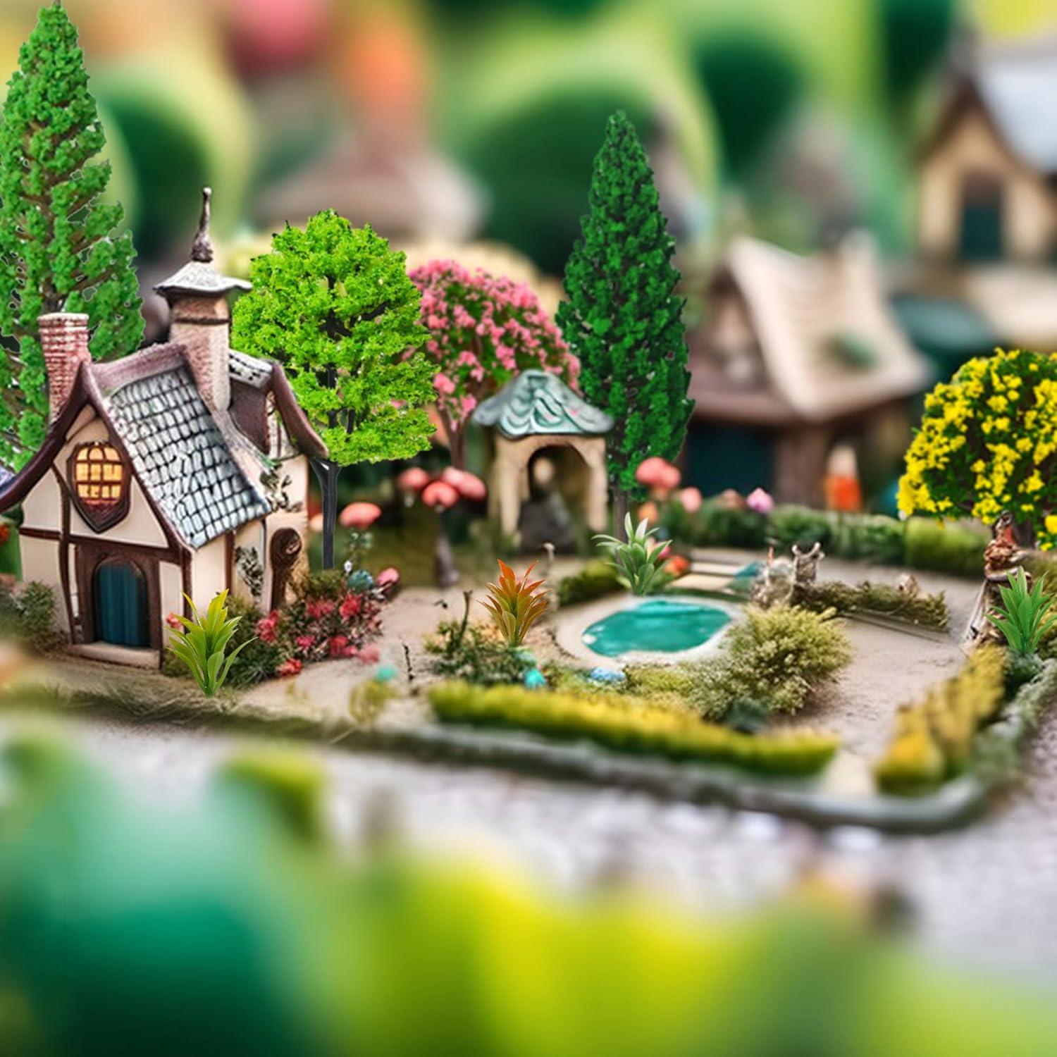 Set de 32 Árboles Miniatura MOMOONNON para Dioramas