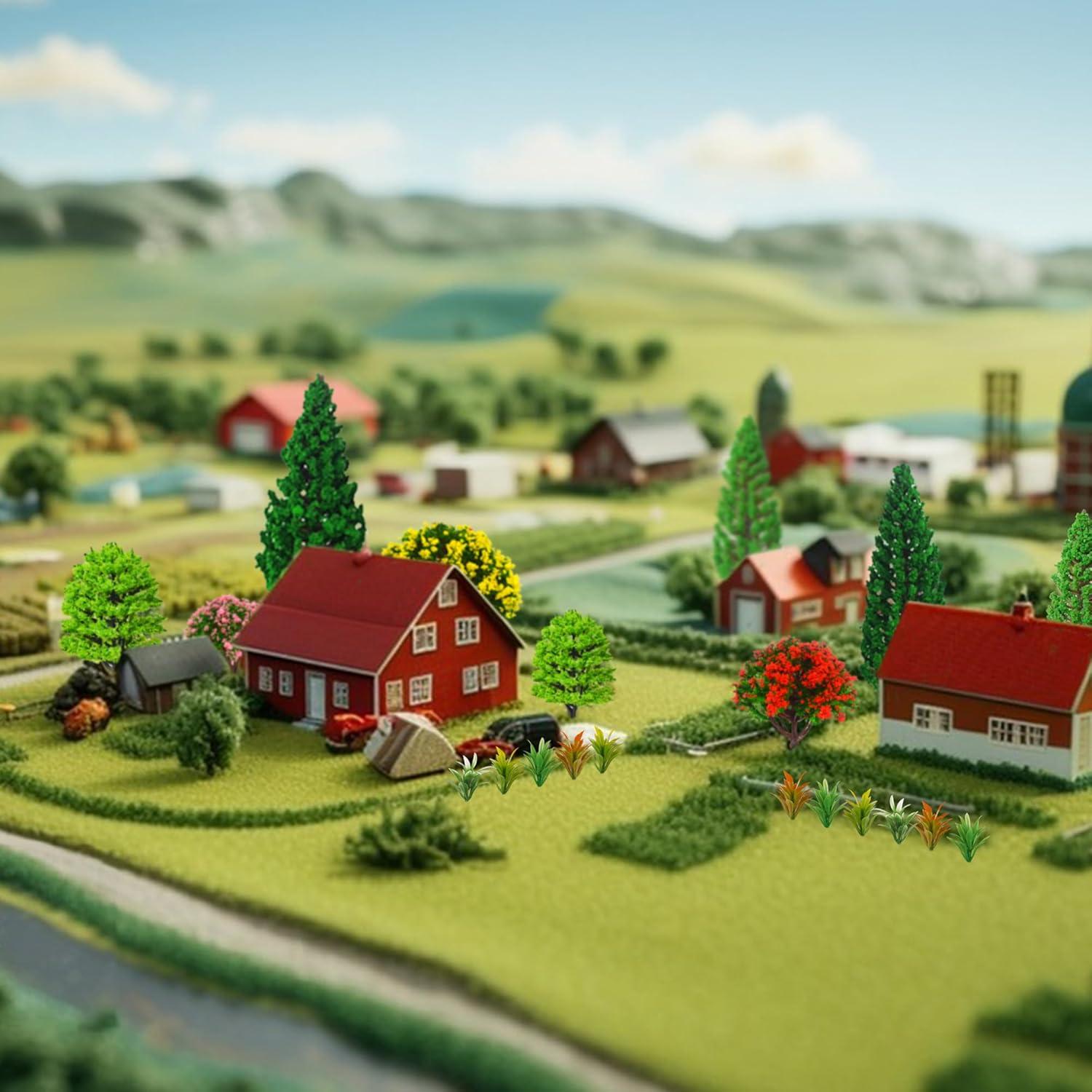 Set de 32 Árboles Miniatura MOMOONNON para Dioramas