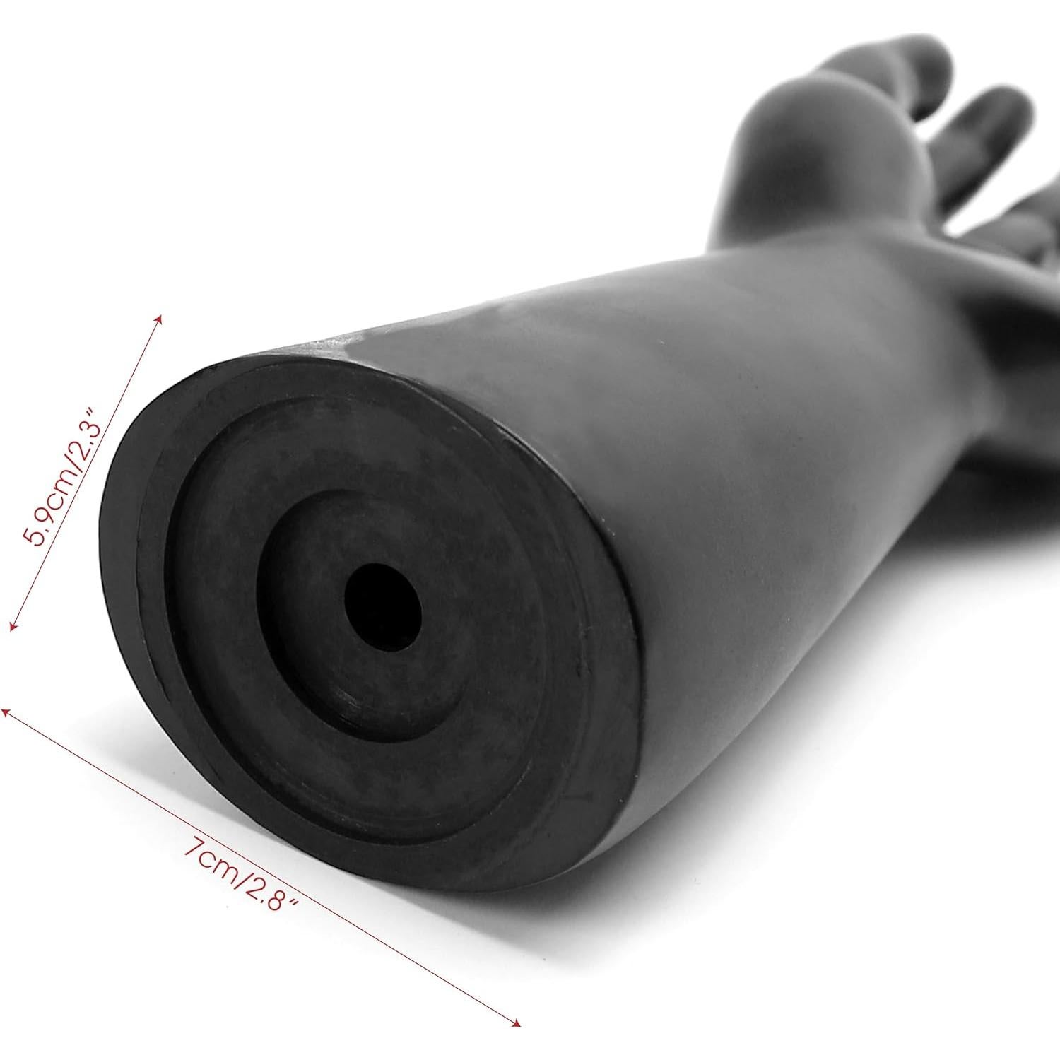 Par de Manos de Maniquí Negro para Exhibición de Joyería