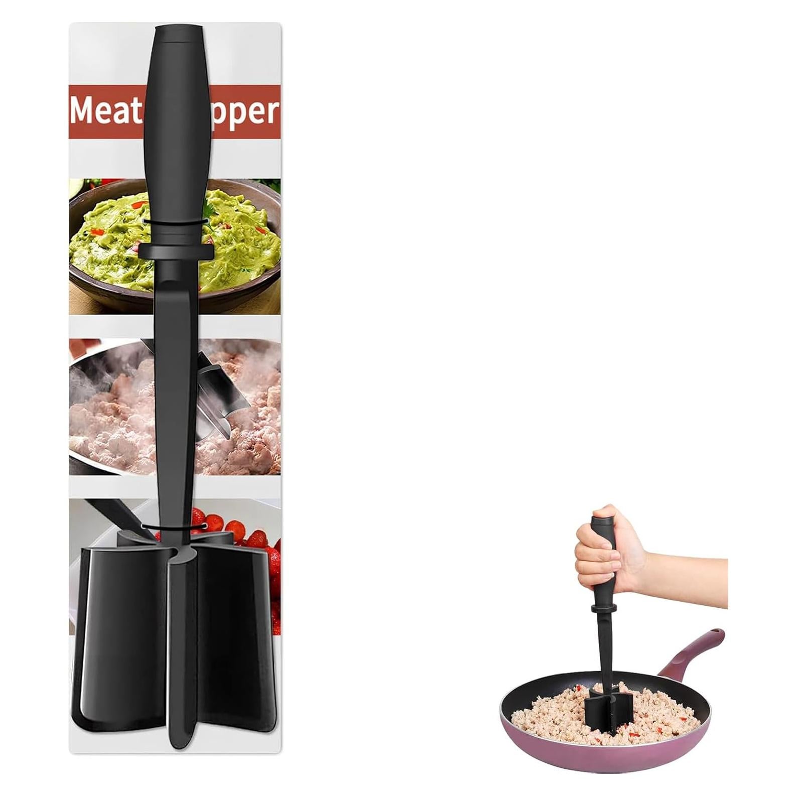 Picador de Carne YilulvDeng 5 Cuchillas Antiadherente Negro