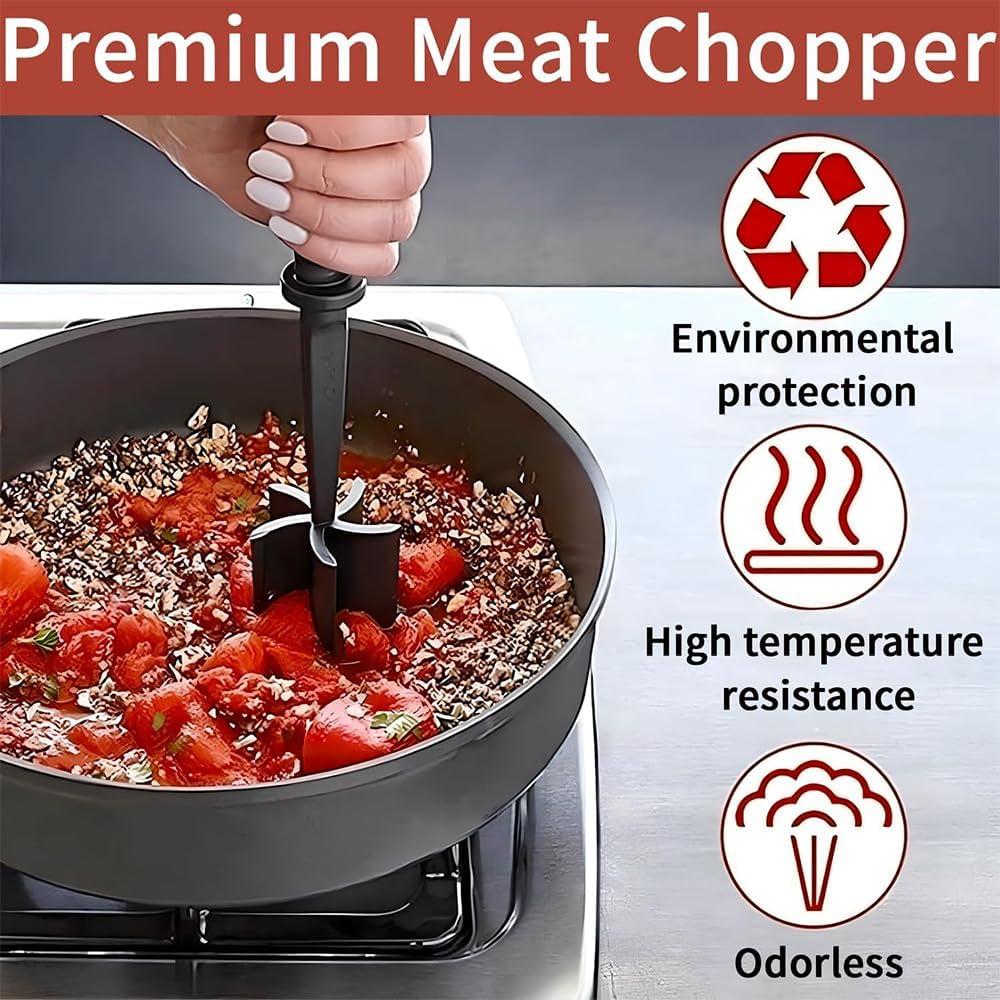 Picador de Carne YilulvDeng 5 Cuchillas Antiadherente Negro