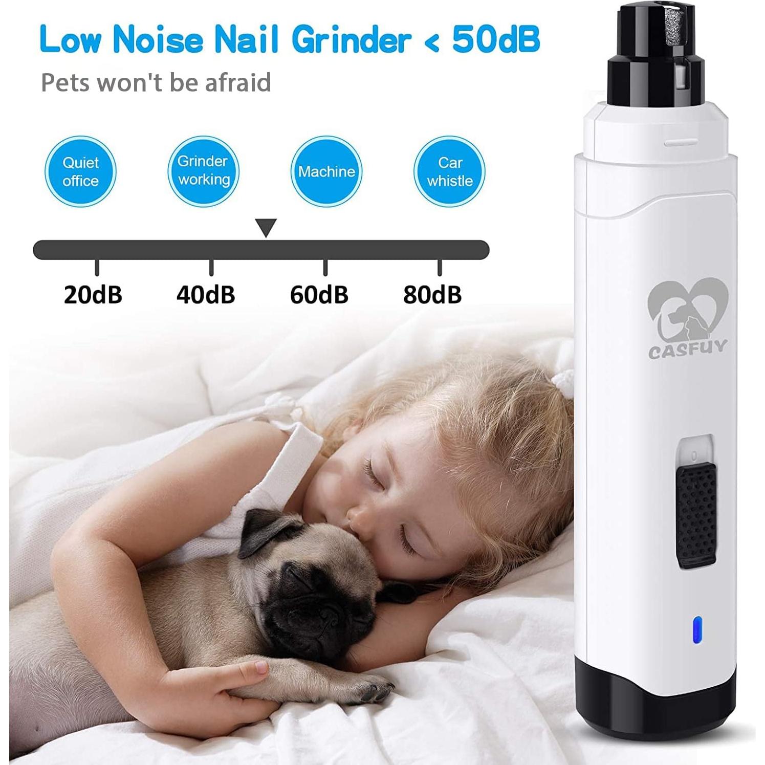 Amoladora de Uñas Eléctrica Casfuy N10 para Perros y Gatos