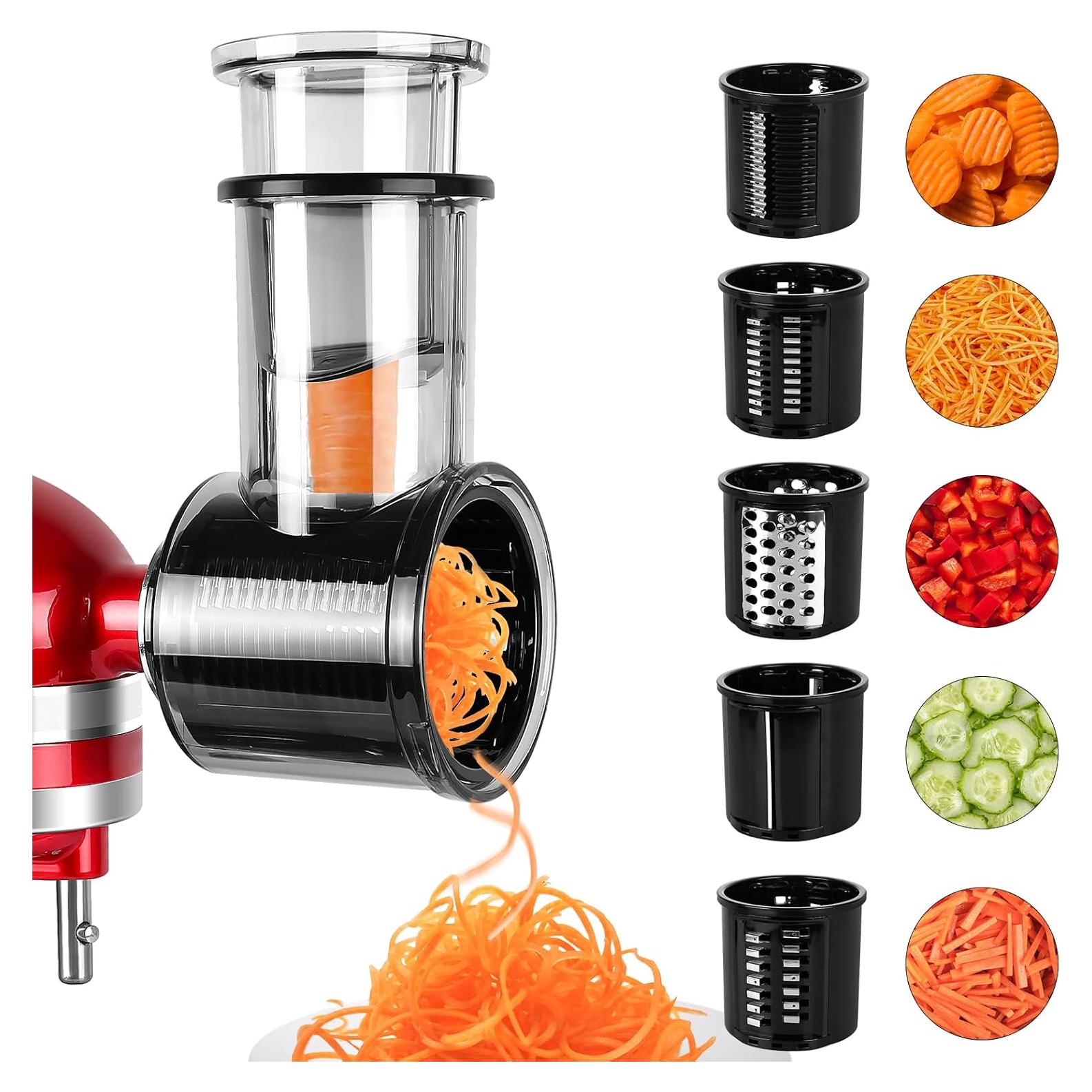 Rallador y Cortador LETOMS para Batidora KitchenAid - 5 Cuchillas