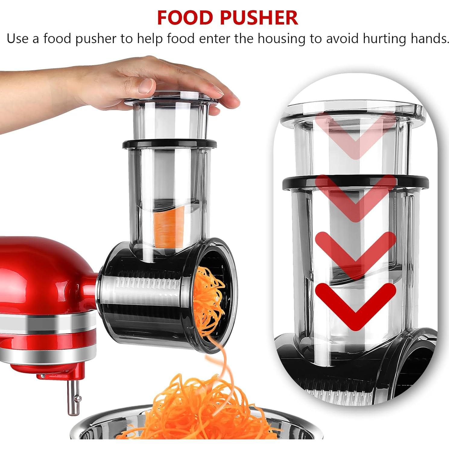 Rallador y Cortador LETOMS para Batidora KitchenAid - 5 Cuchillas