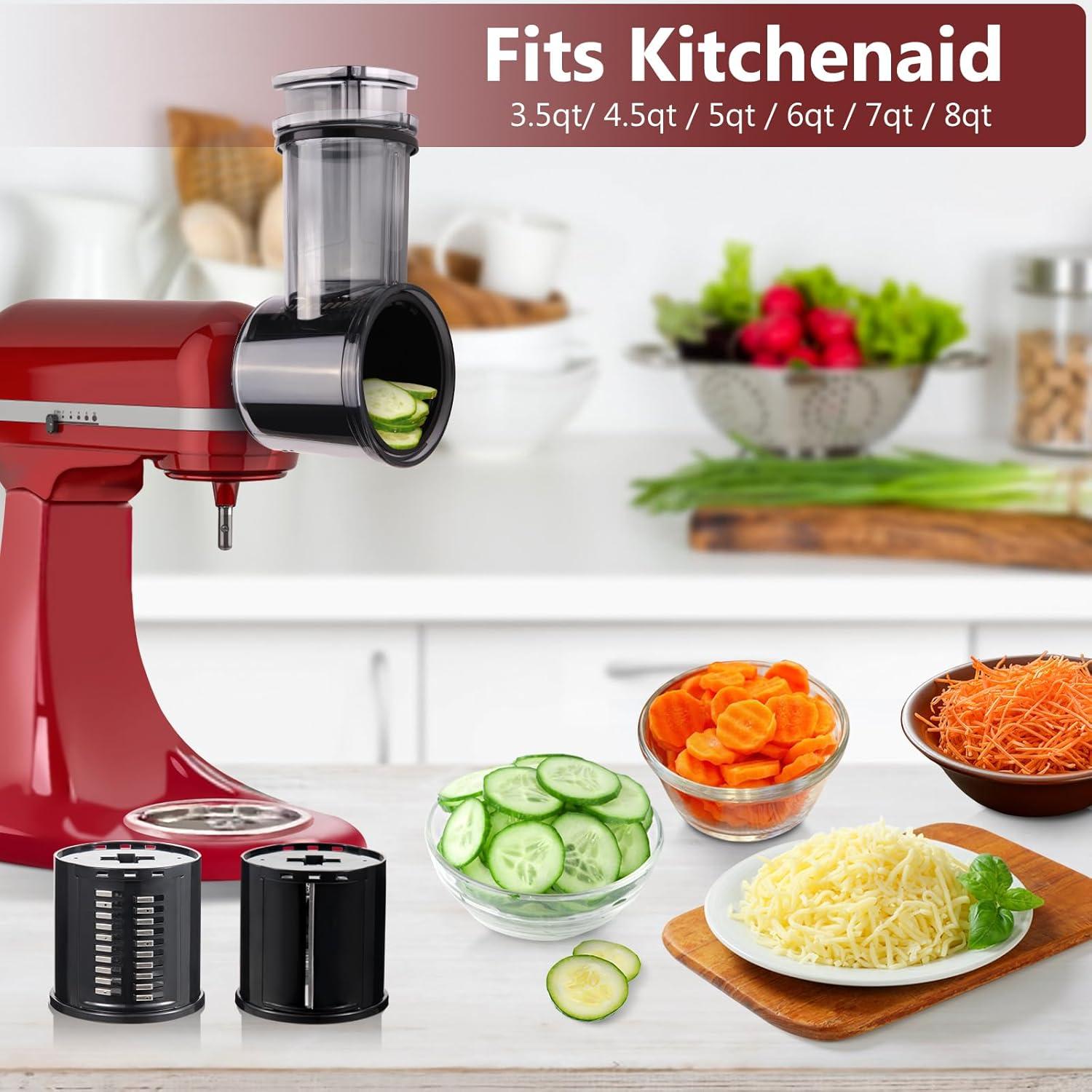 Rallador y Cortador LETOMS para Batidora KitchenAid - 5 Cuchillas