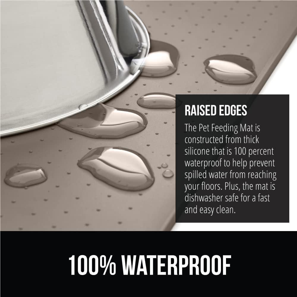 Tapete para Alimentación de Mascotas Gorilla Grip 40.6x25.4cm Beige