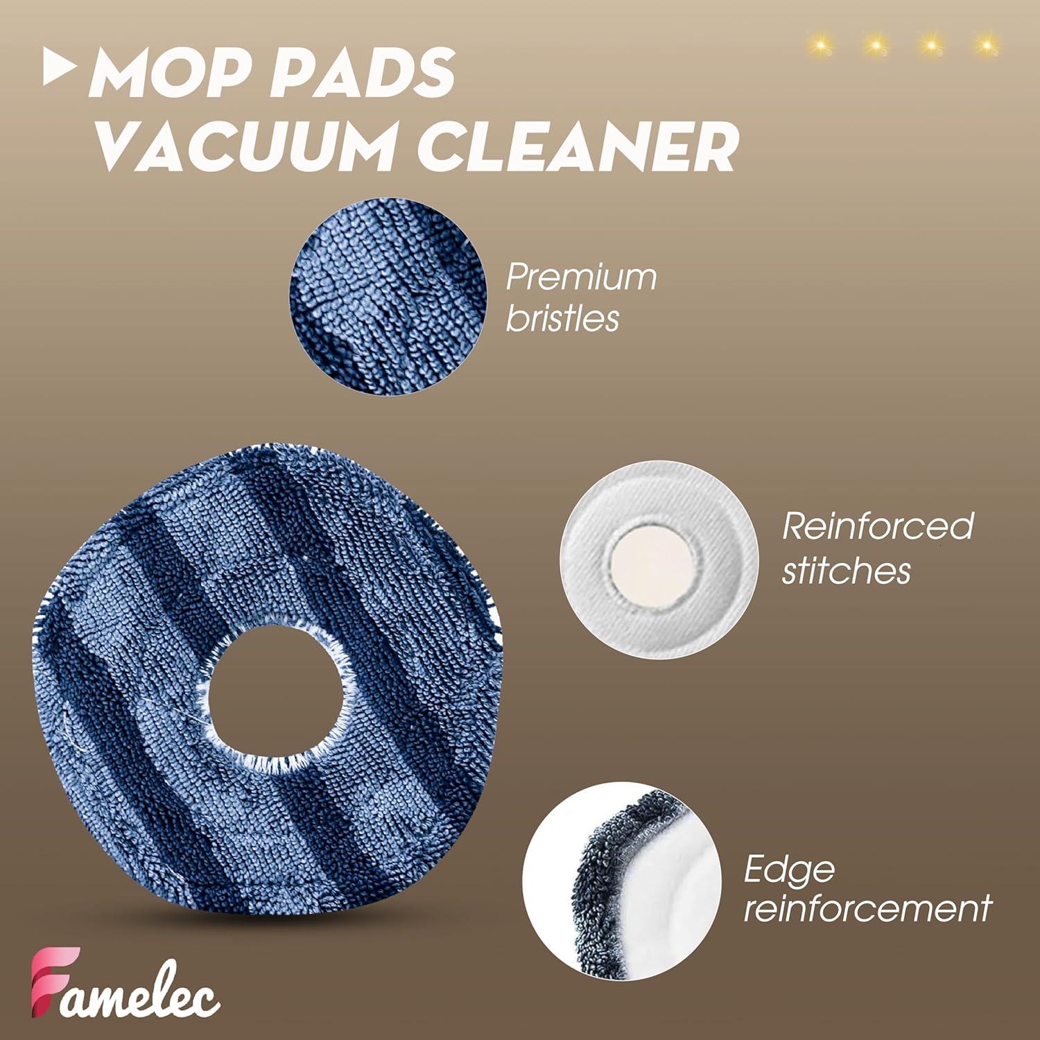 Paños de Trapeador Lavables FAMELEC para Eufy X10 Pro Omni