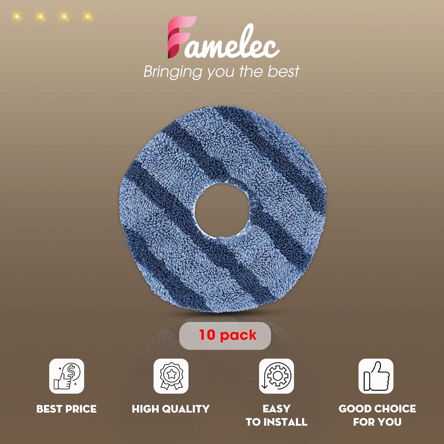 Paños de Trapeador Lavables FAMELEC para Eufy X10 Pro Omni