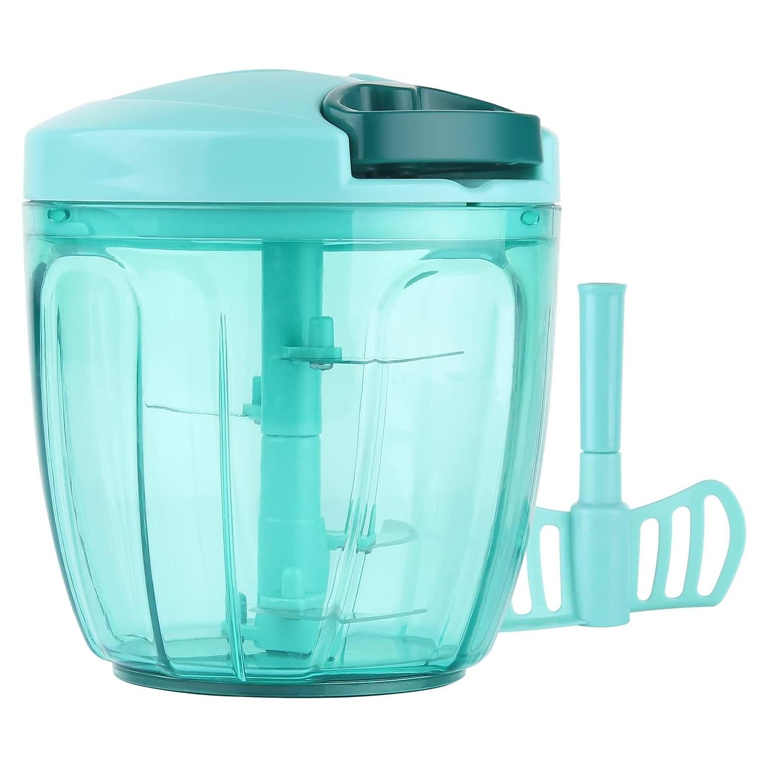 Cortador de Verduras Manual Cambom 900ml Azul Seguro BPA
