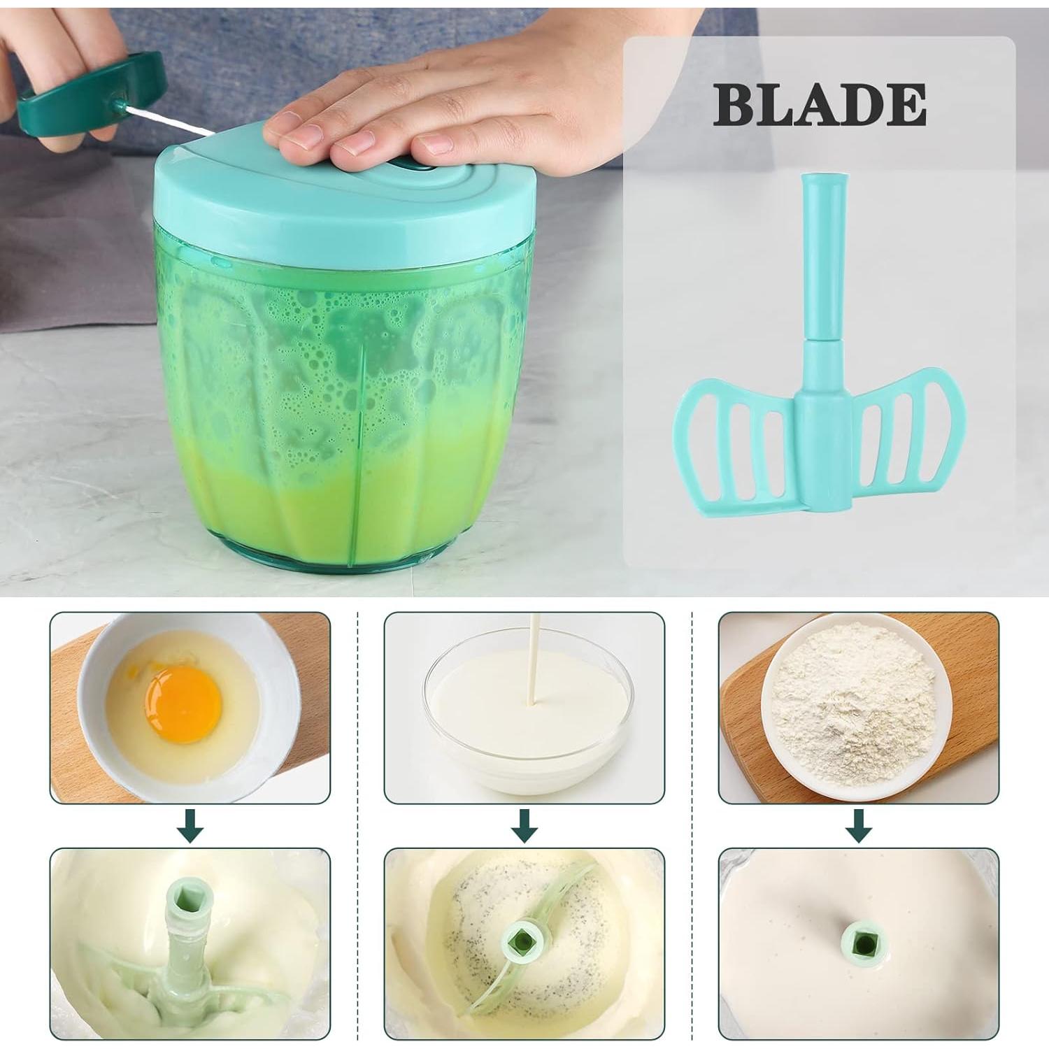 Cortador de Verduras Manual Cambom 900ml Azul Seguro BPA