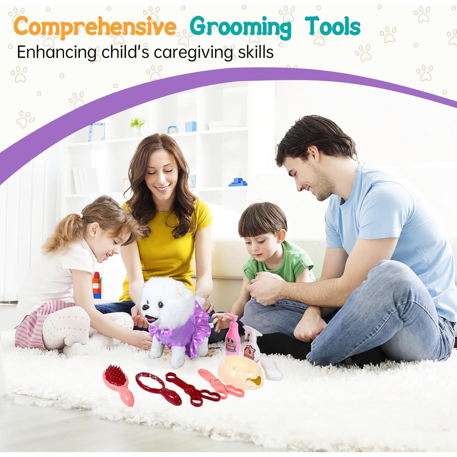 Perro Robot Caminante GOBRILLFUN con Accesorios para Niños