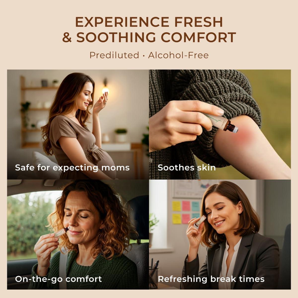 Aceite Esencial de Menta Roll-On Gya Labs 10 ml - Alivio Natural