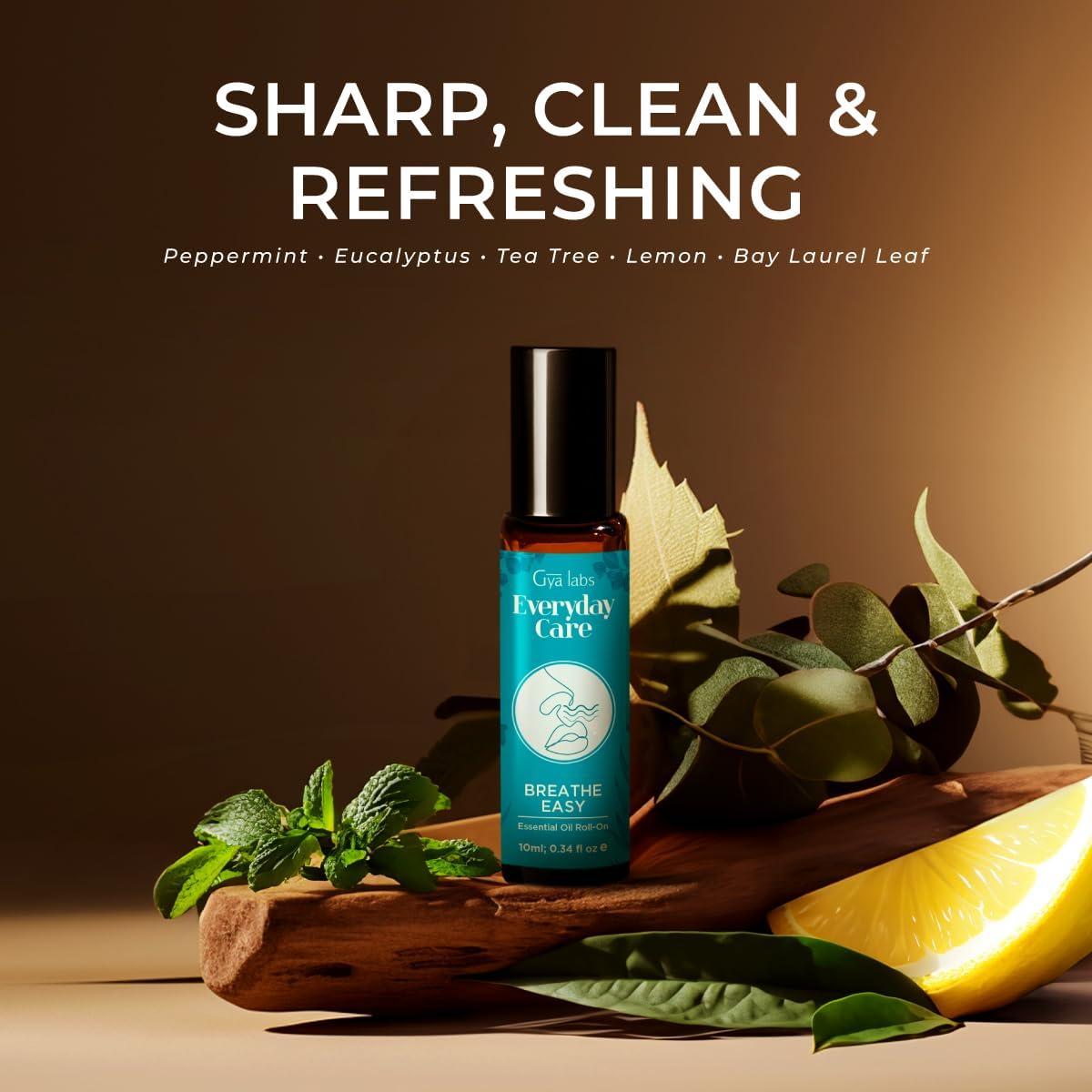 Gya Labs Aceite Esencial Roll On Breathe 10 ml - Alivio Aromaterapia