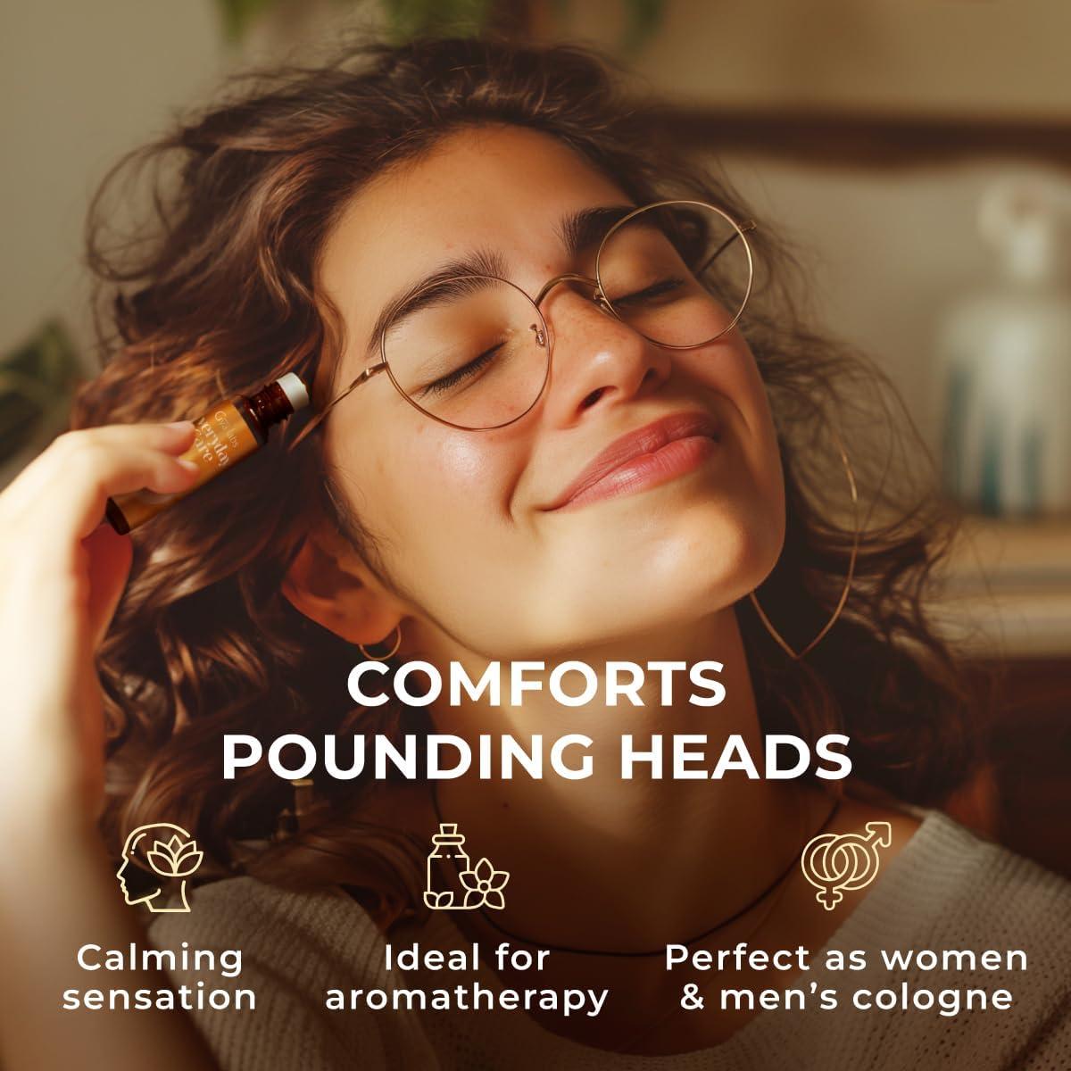 Aceite Esencial Roll-On Gya Labs 10 ml para Migraña y Estrés