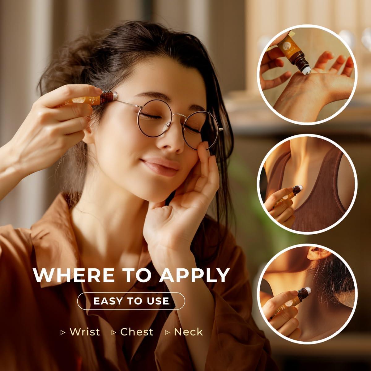 Aceite Esencial Roll-On Gya Labs 10 ml para Migraña y Estrés