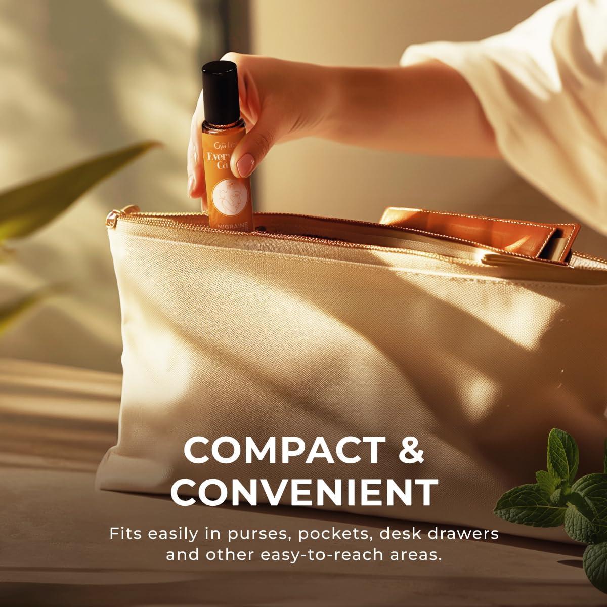 Aceite Esencial Roll-On Gya Labs 10 ml para Migraña y Estrés