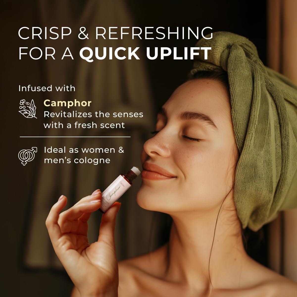 Gya Labs Aceite Esencial de Alcanfor Roll On 10 ml - Aromaterapia