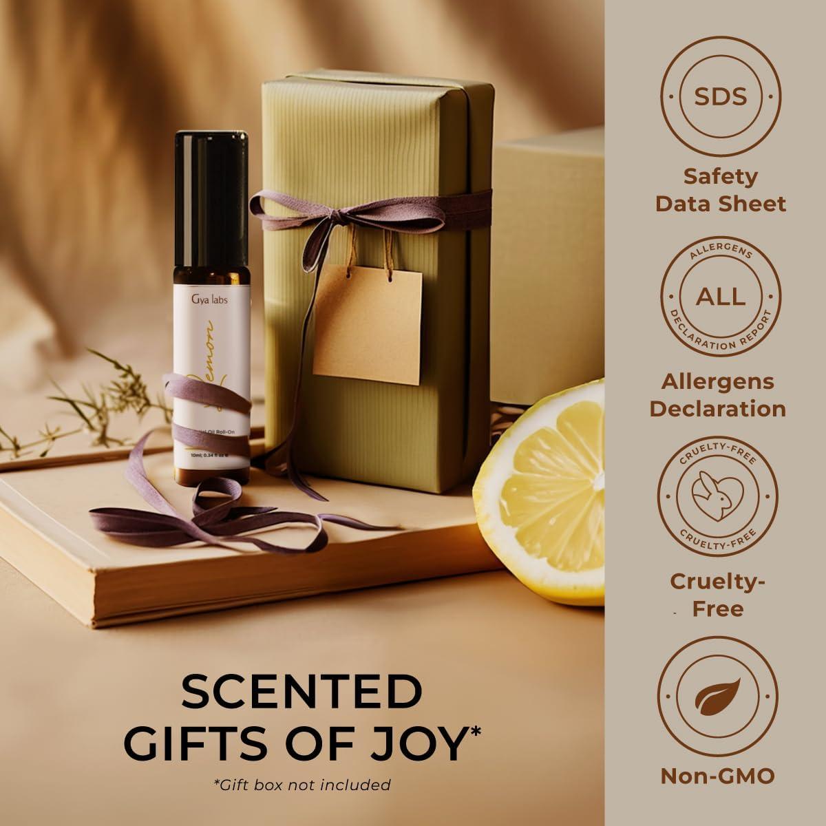 Gya Labs Aceite Esencial de Limón Roll On 10 ml - Aromaterapia