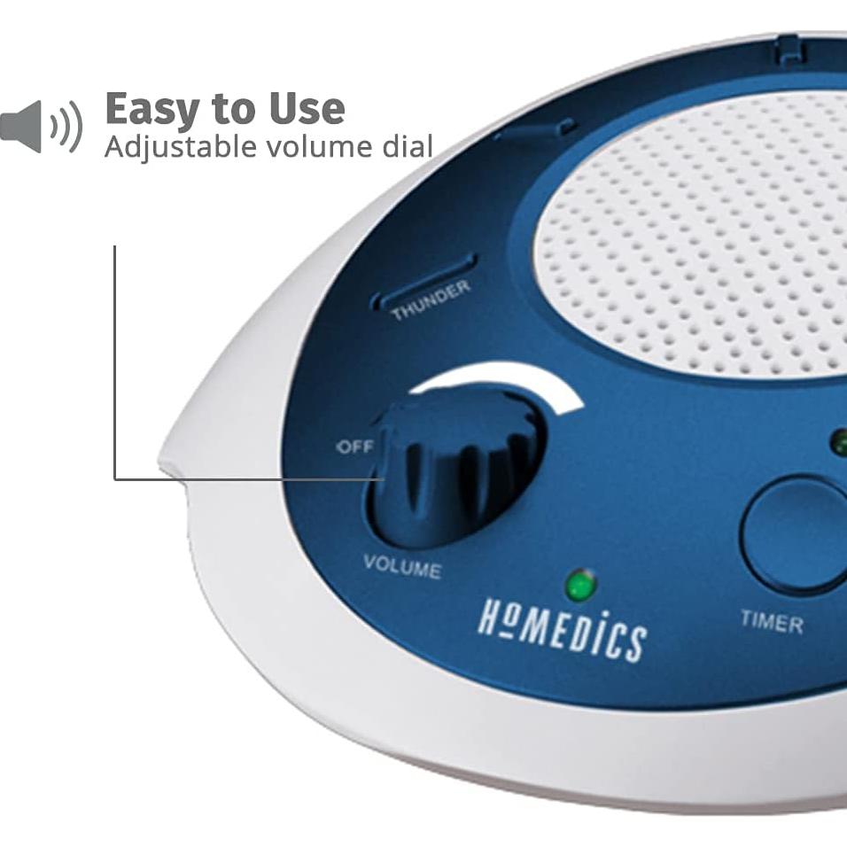 Máquina de Sonido Homedics BD17212 Ruido Blanco Azul Compacta
