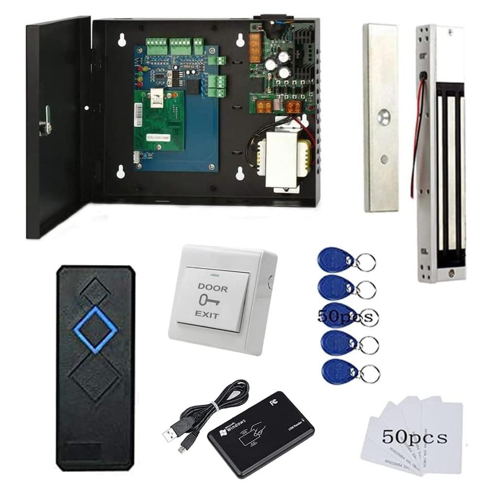 Sistema de Control de Acceso MENGQI-CONTROL Cerradura Magnética 600lbs