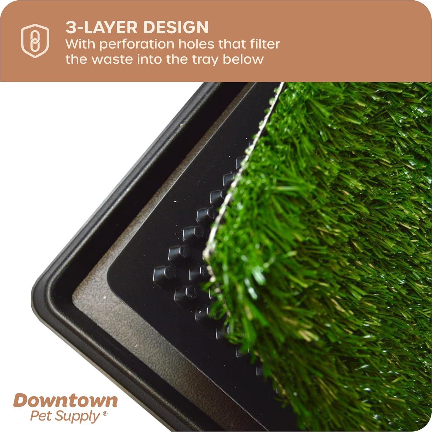 Alfombrilla Césped para Perros Downtown Pet Supply 50x63 cm