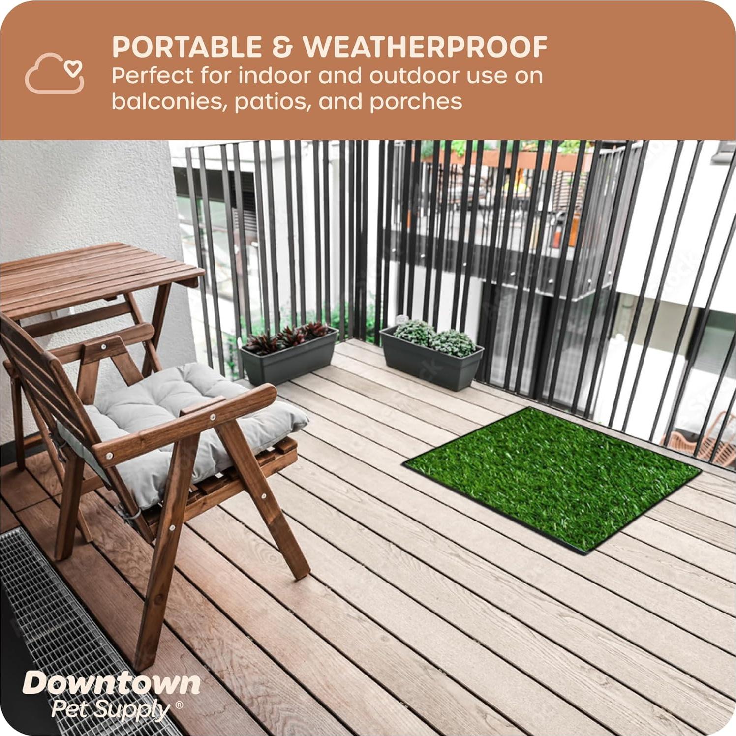 Alfombrilla Césped para Perros Downtown Pet Supply 50x63 cm