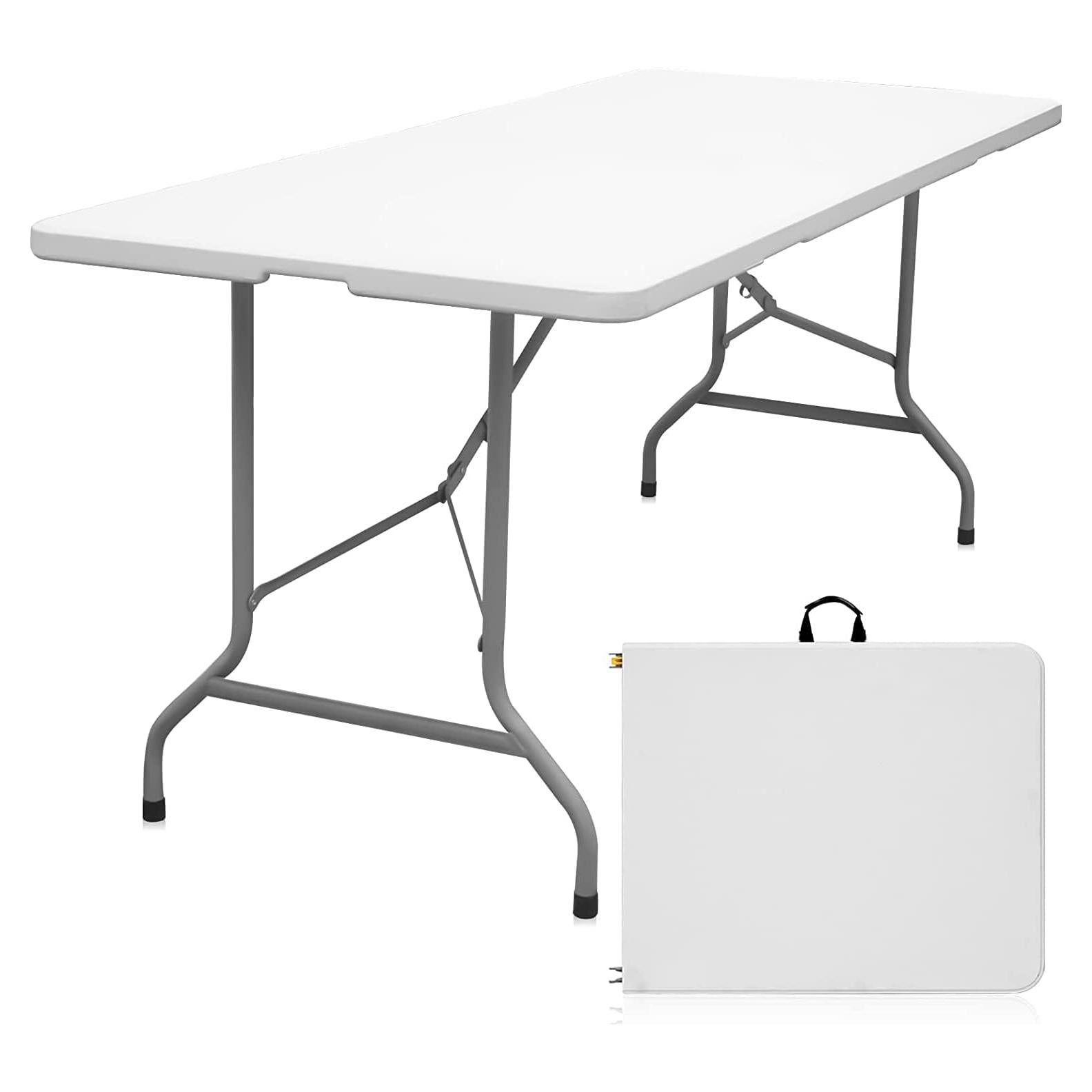 Mesa Plegable 1.83m Byliable Blanca para Interior y Exterior