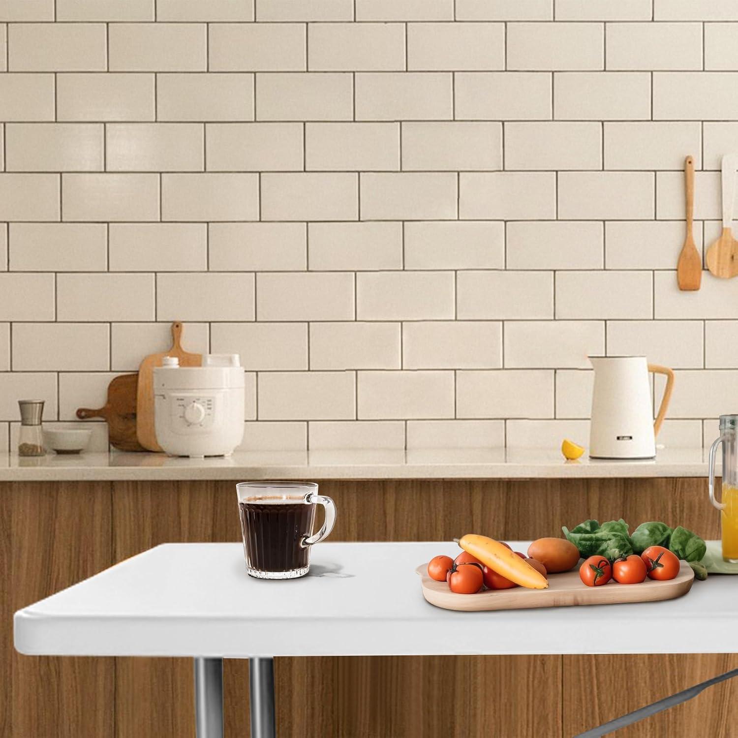 Mesa Plegable 1.83m Byliable Blanca para Interior y Exterior