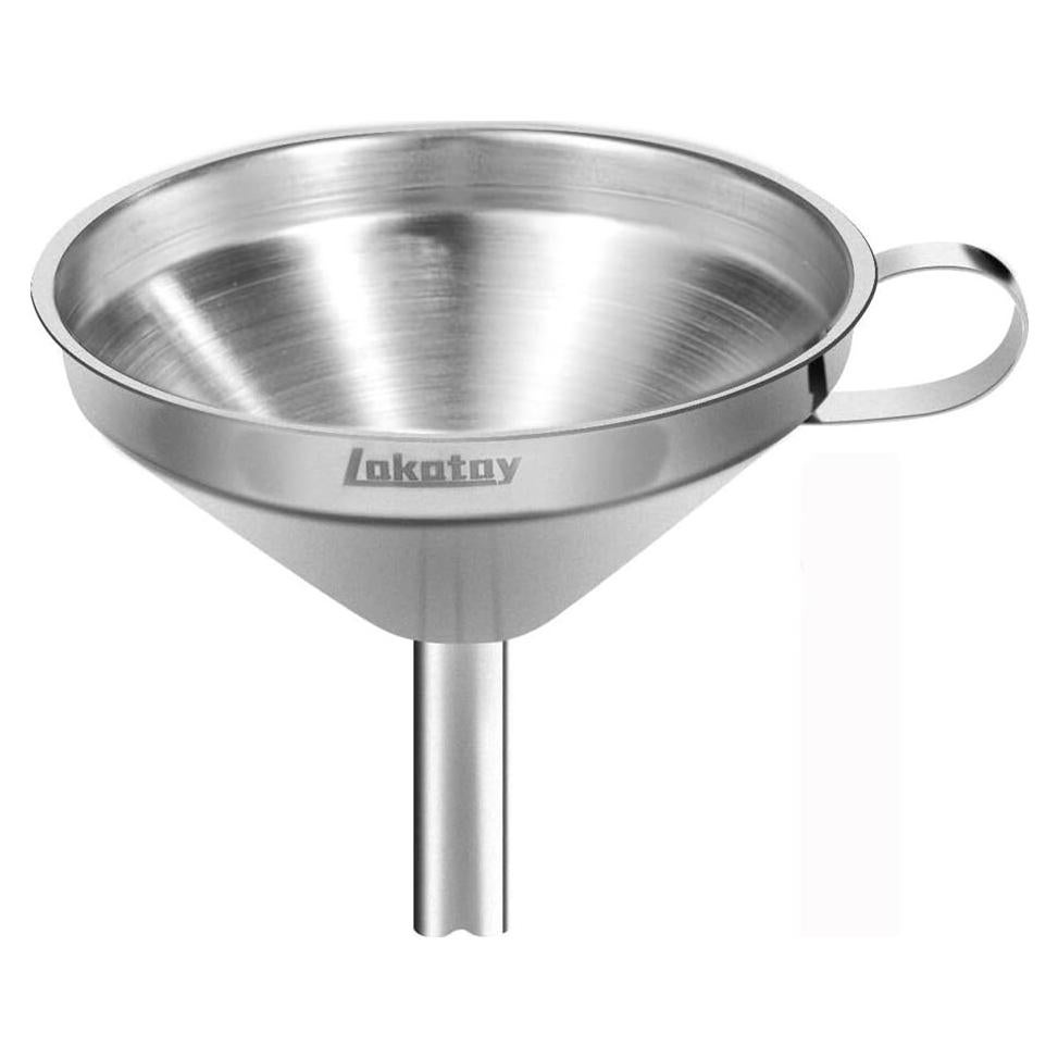 Embudo de Acero Inoxidable Lakatay 12.7 cm con Filtro Colador
