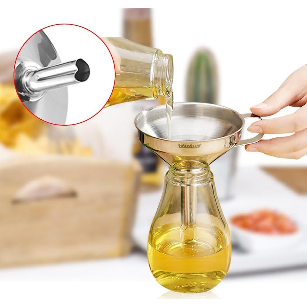 Embudo de Acero Inoxidable Lakatay 12.7 cm con Filtro Colador