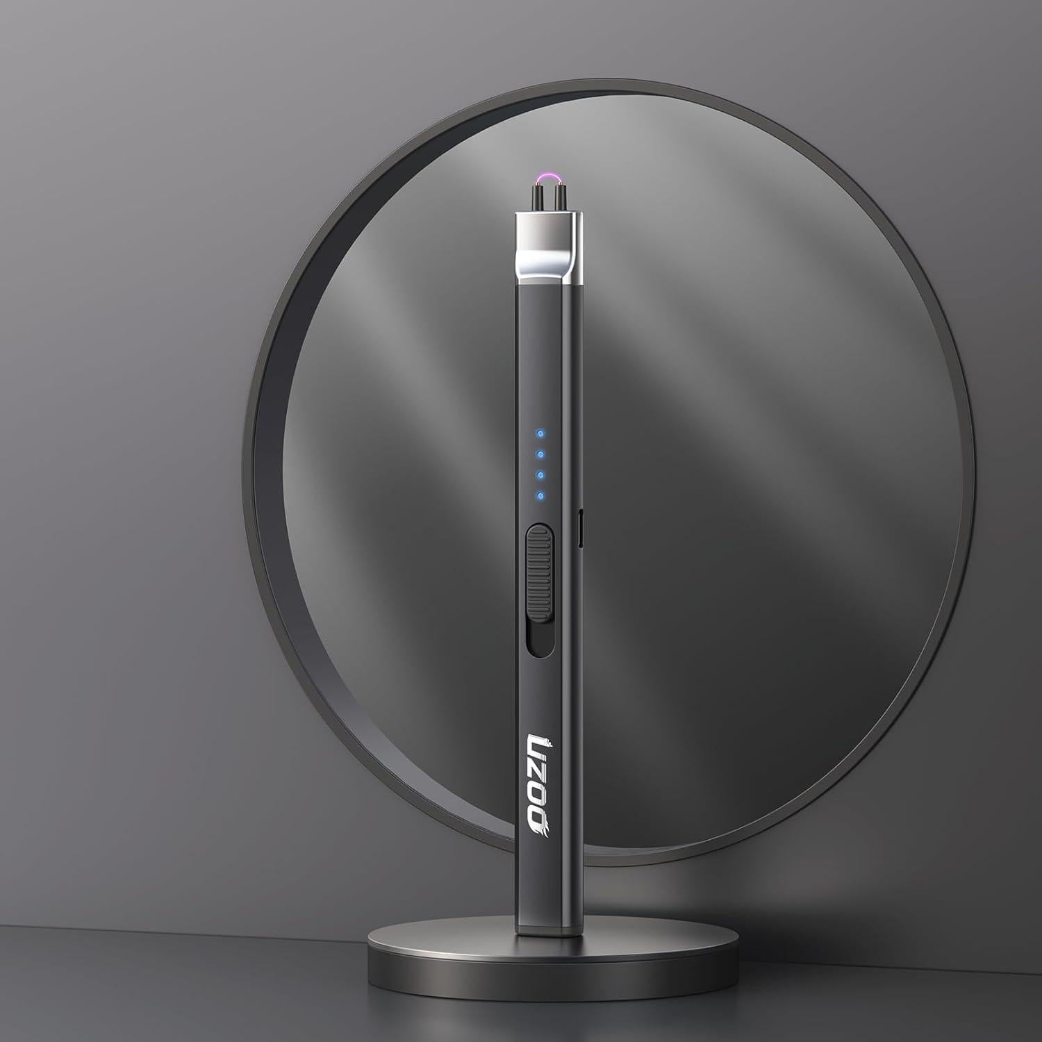 Encendedor Eléctrico Recargable UZOO 2 PCS Negro 360°