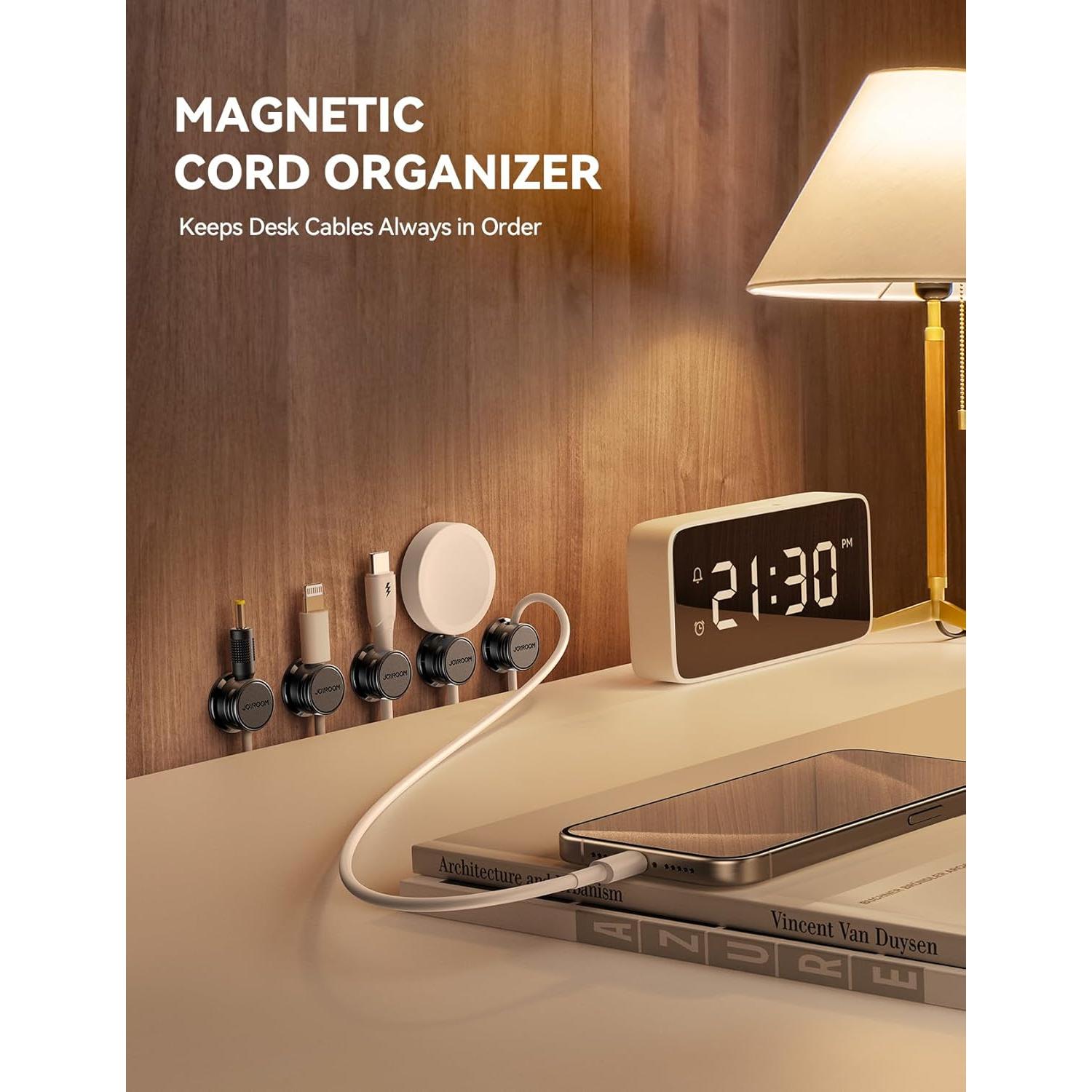 Organizadores de Cables Magnéticos JOYROOM - 9 Piezas, Adhesivos