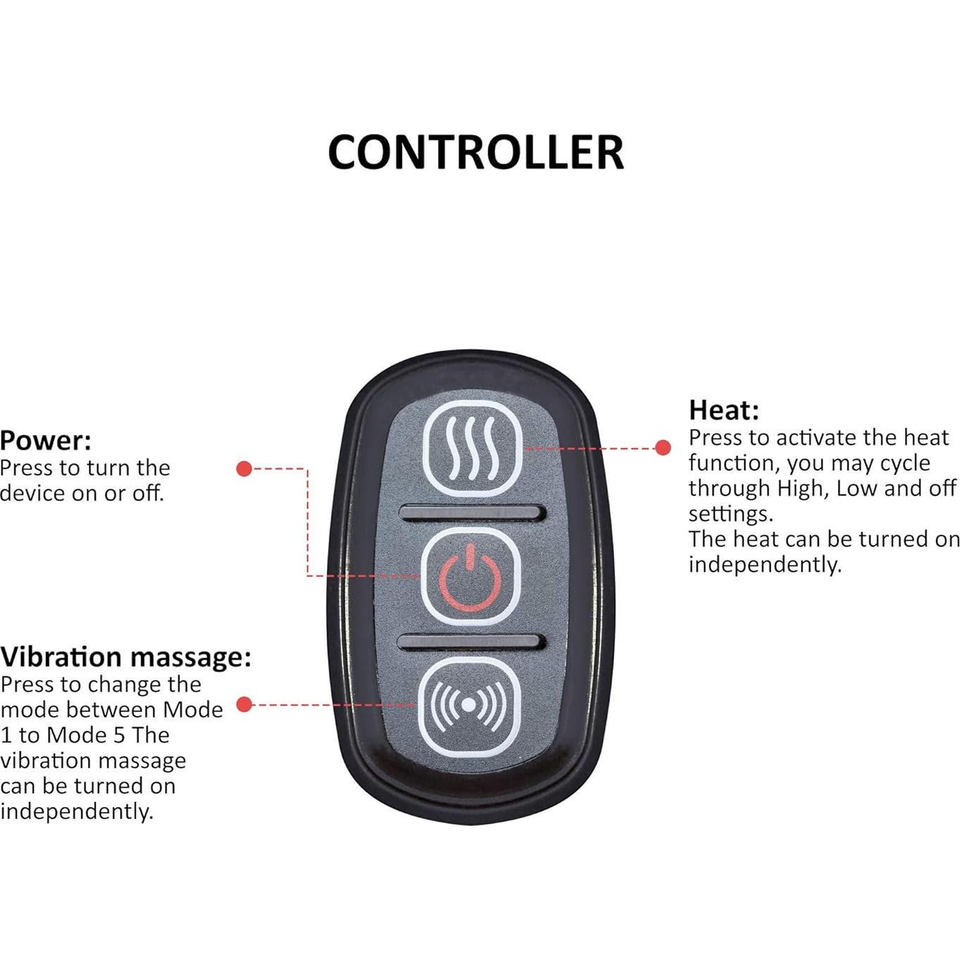 Masajeador de Rodilla Calentado COMFIER CF-5701 con Vibración
