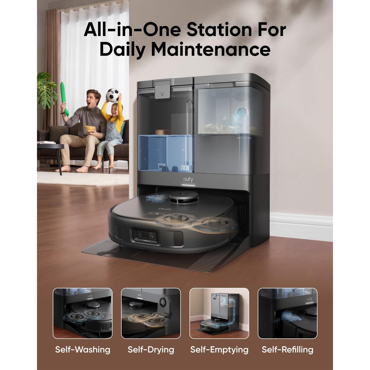 Aspiradora Robot eufy X10 Pro Omni 8000 Pa Limpieza Inteligente